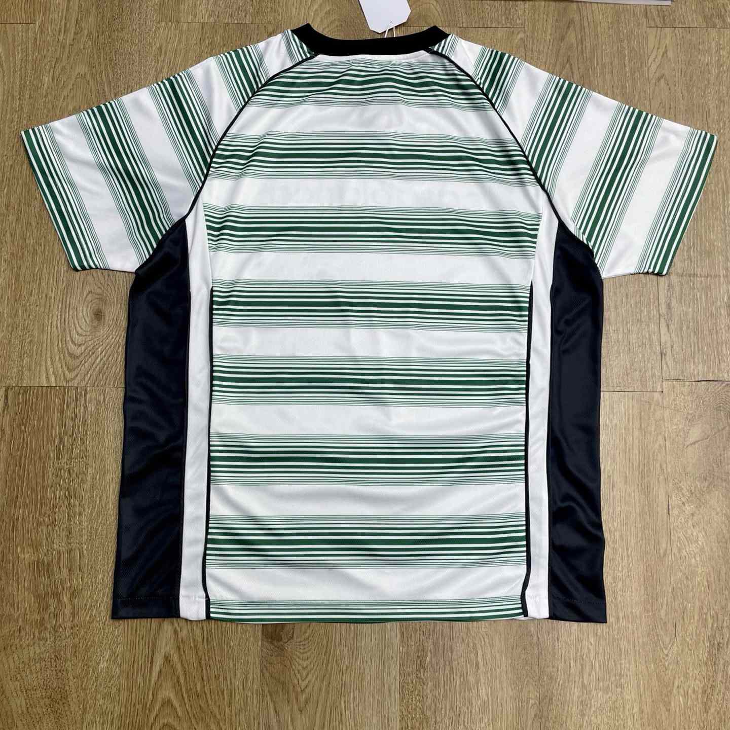 Casablanca Gradient Stripe Panelled T-shirt   C1010 - FashionPlug