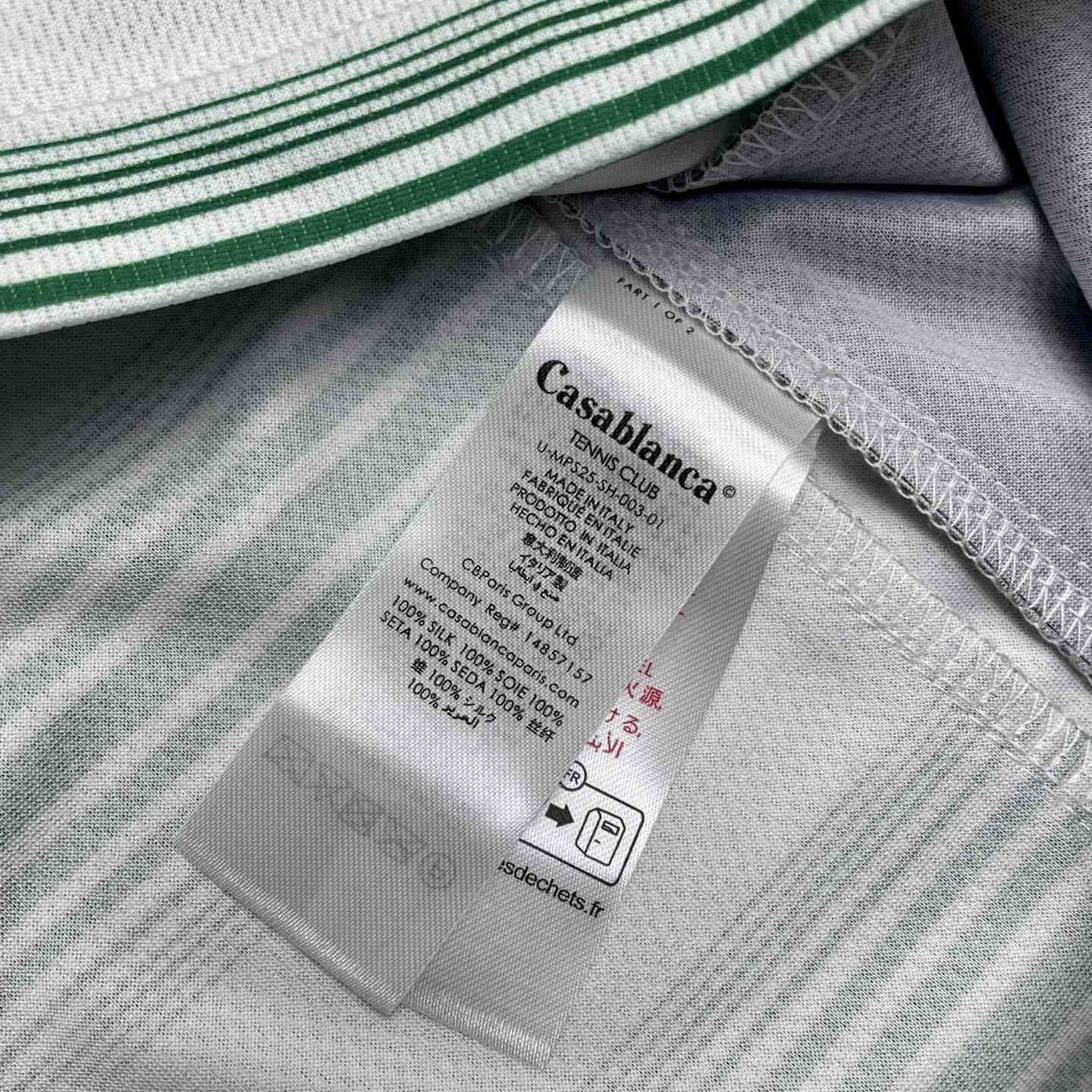 Casablanca Gradient Stripe Panelled T-shirt   C1010 - FashionPlug