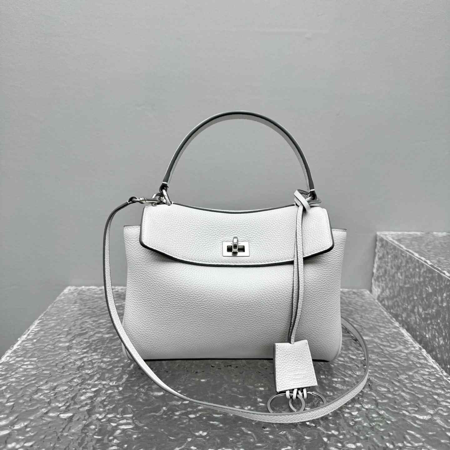 Balenciaga Rodeo Handbag Mini In White - FashionPlug