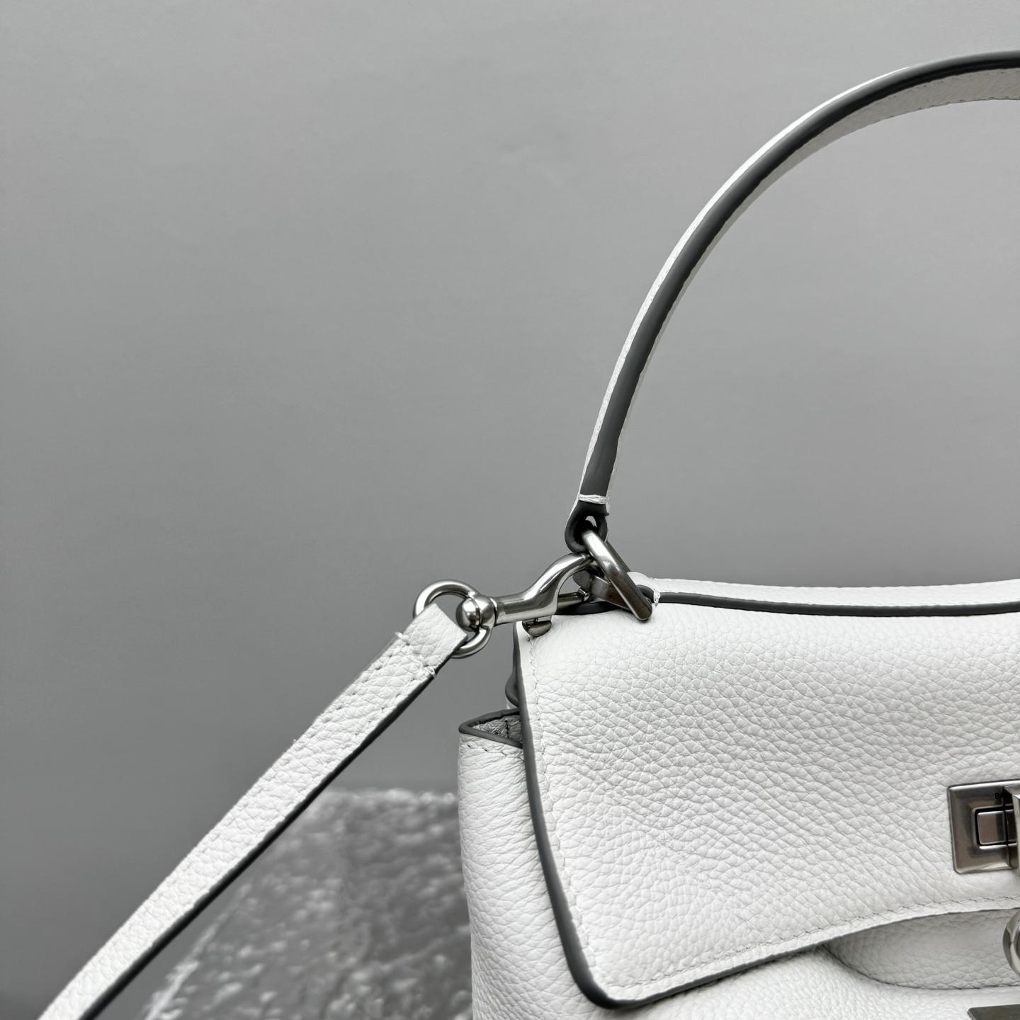 Balenciaga Rodeo Handbag Mini In White - FashionPlug