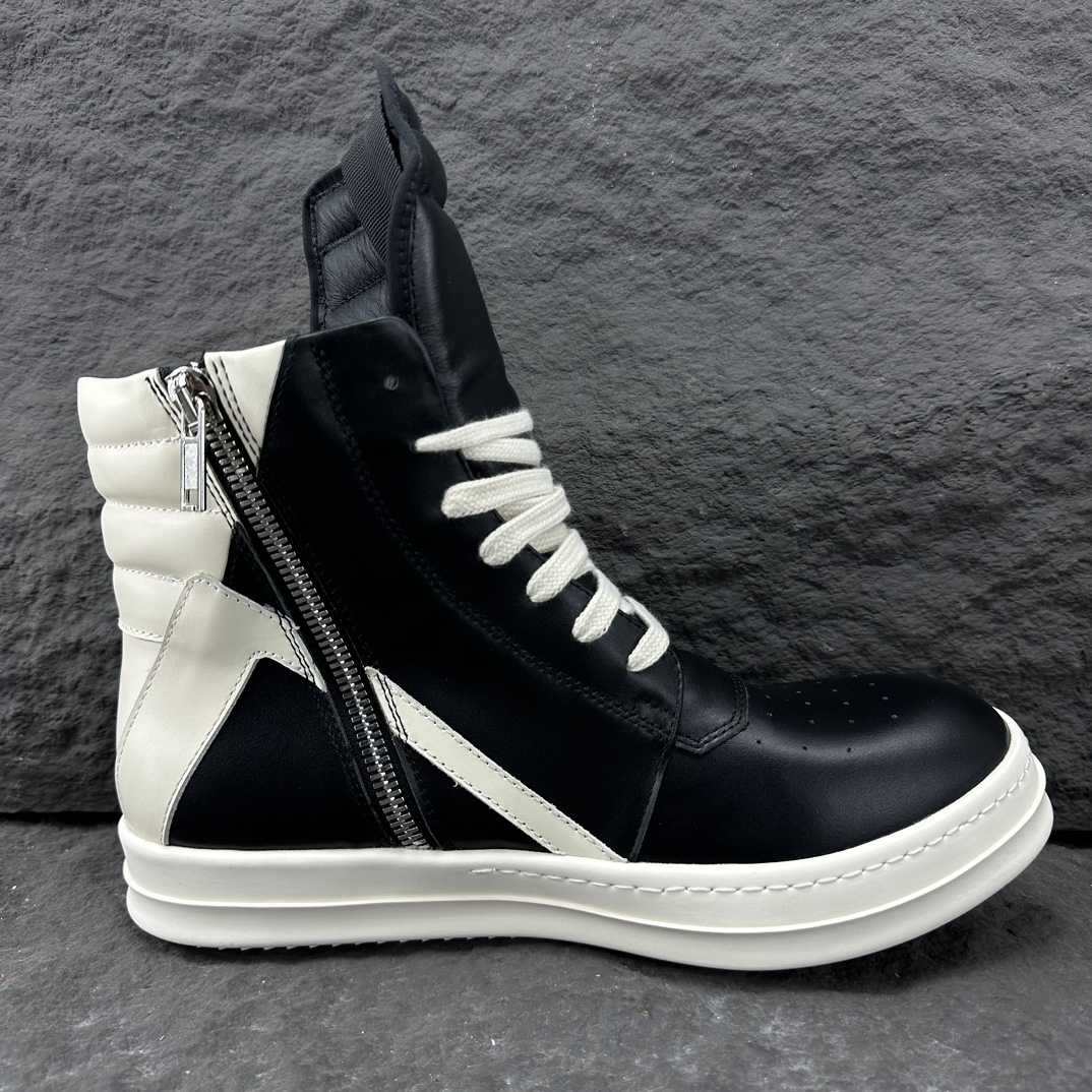 Rick Owens Geobasket High Top Sneakers - FashionPlug