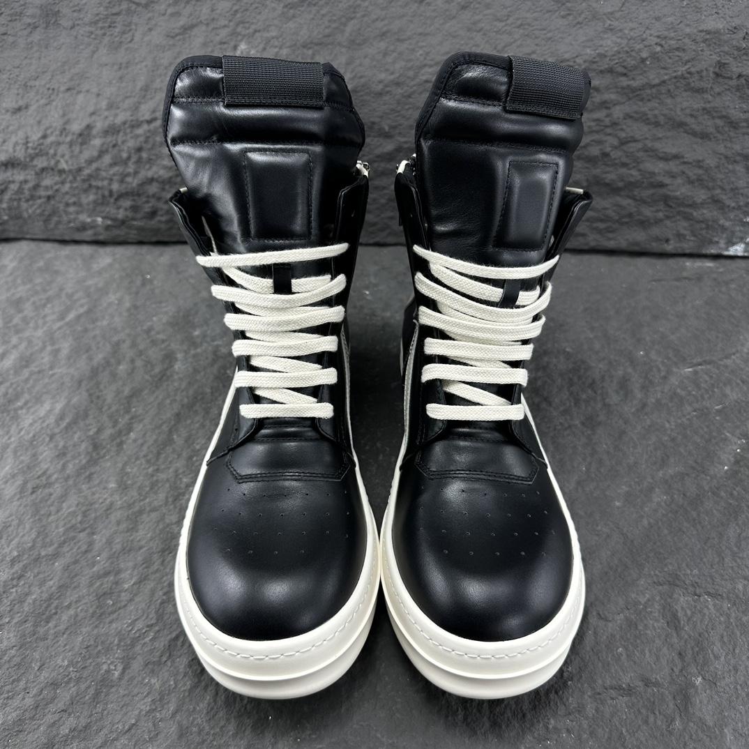 Rick Owens Geobasket High Top Sneakers - FashionPlug