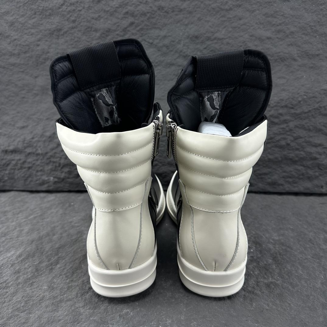 Rick Owens Geobasket High Top Sneakers - FashionPlug