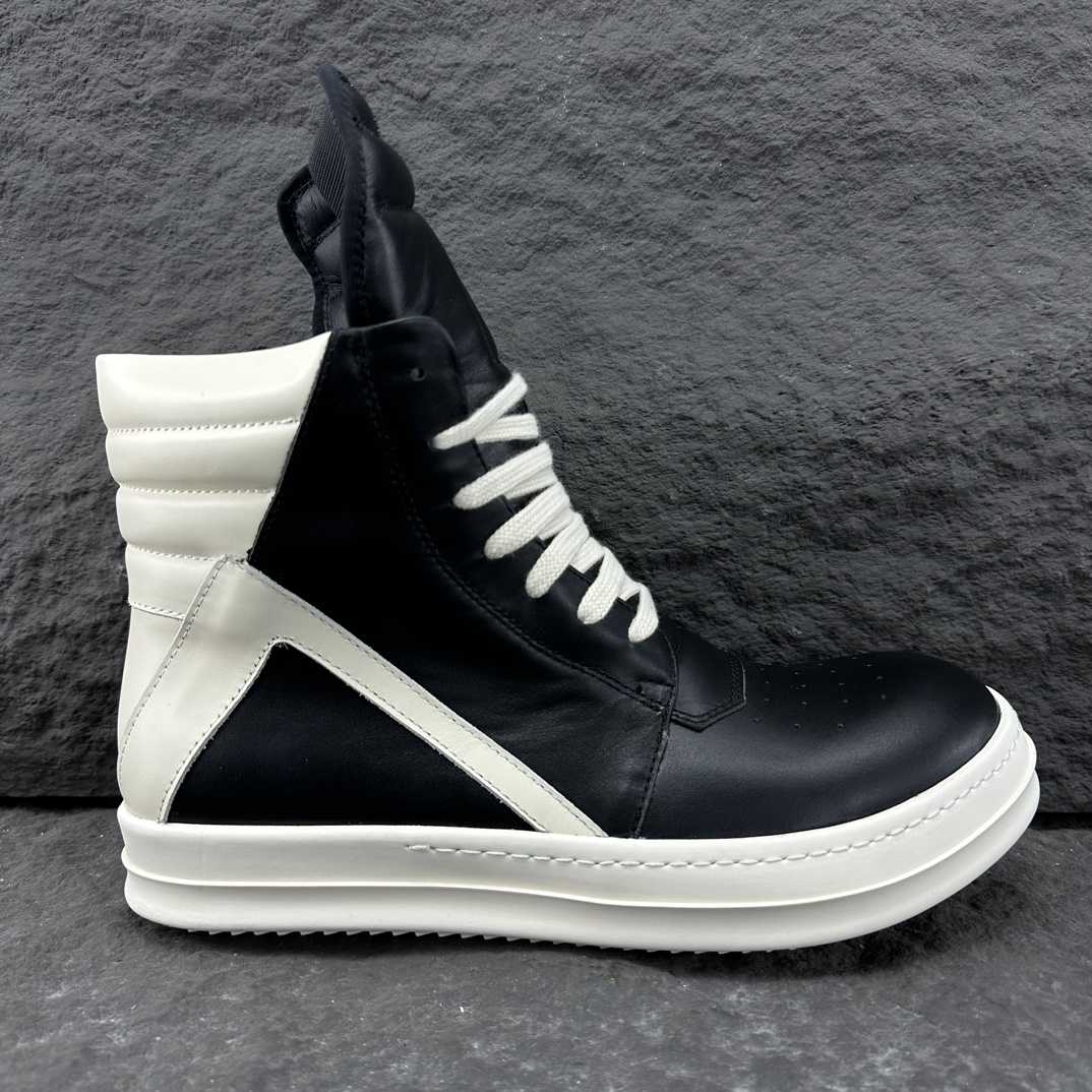 Rick Owens Geobasket High Top Sneakers - FashionPlug
