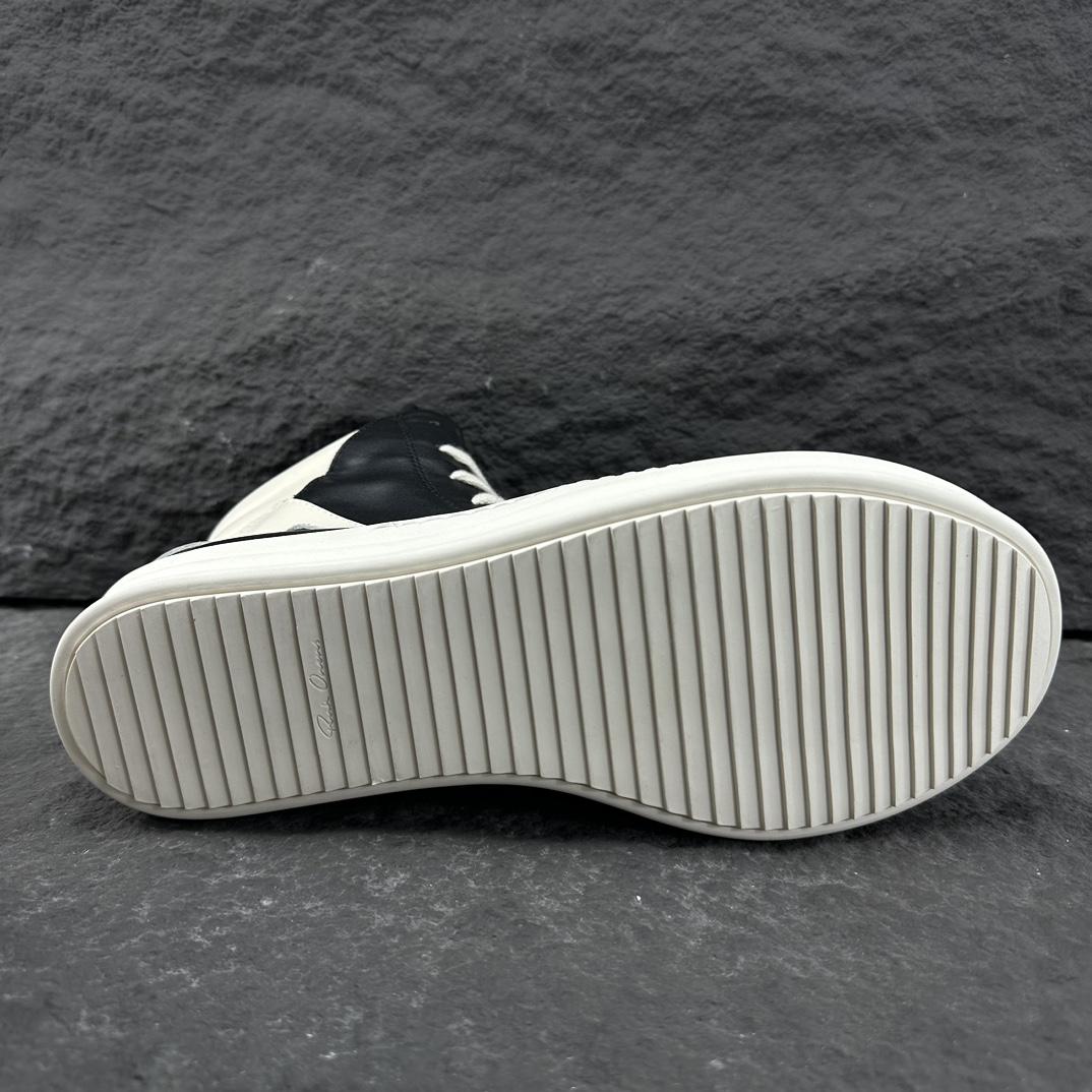 Rick Owens Geobasket High Top Sneakers - FashionPlug