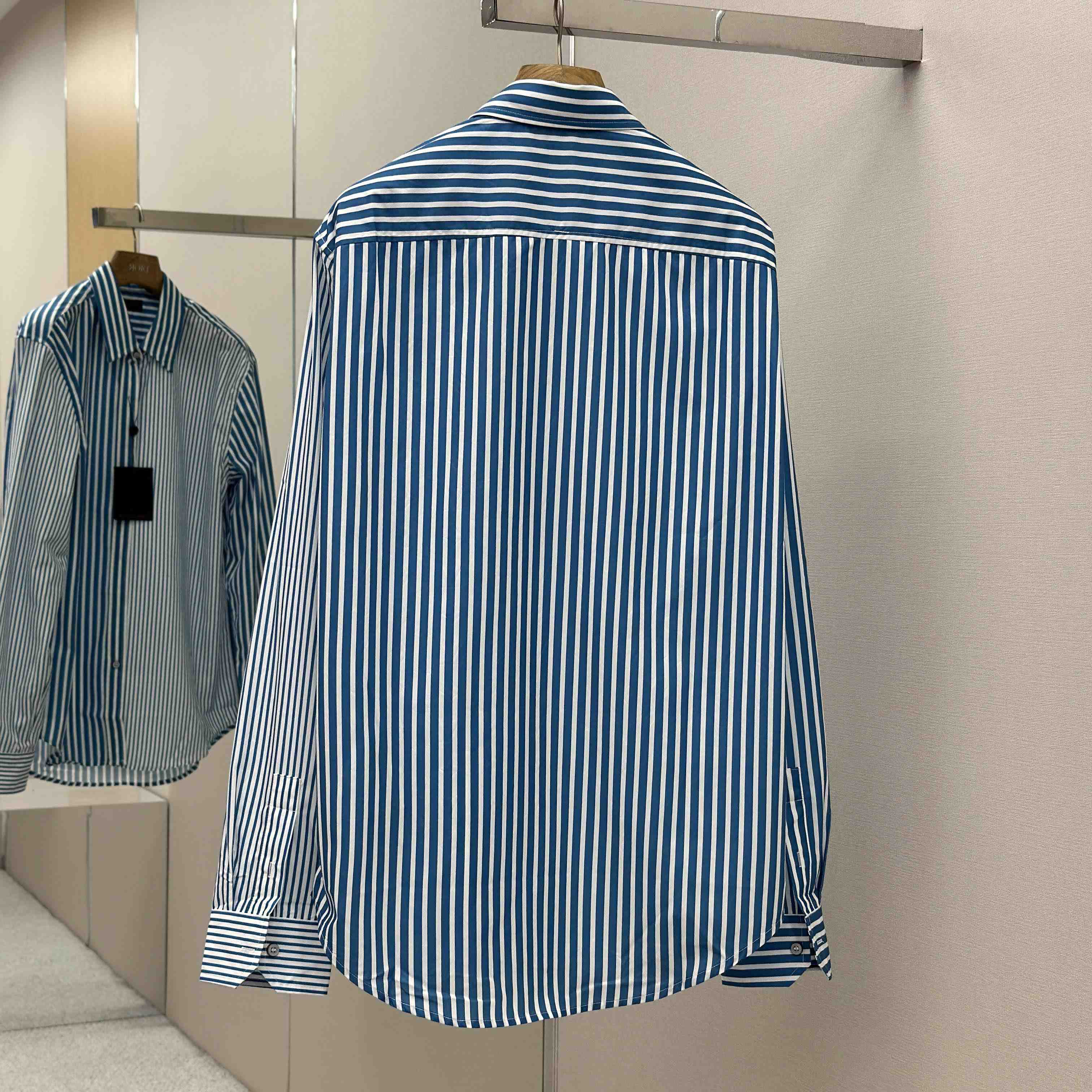 Louis Vuitton Monogram Patchwork Striped Shirt     1AHVWM - FashionPlug