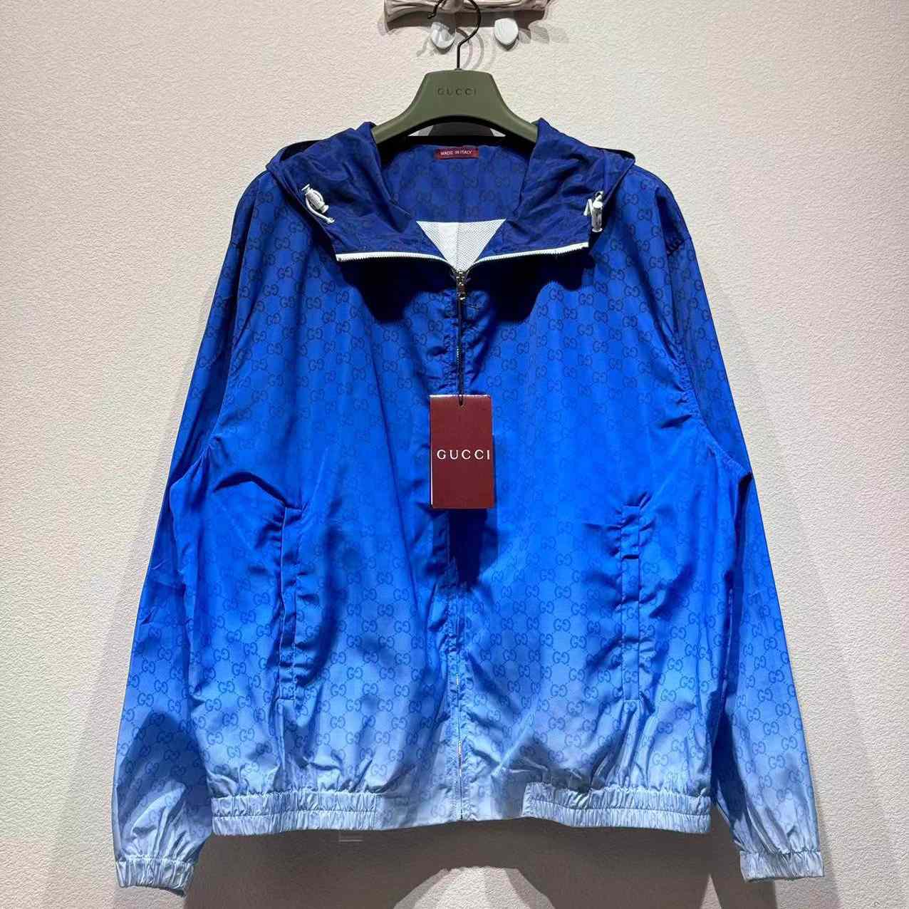 Gucci Printed Technical Poplin Zip Jacket - FashionPlug