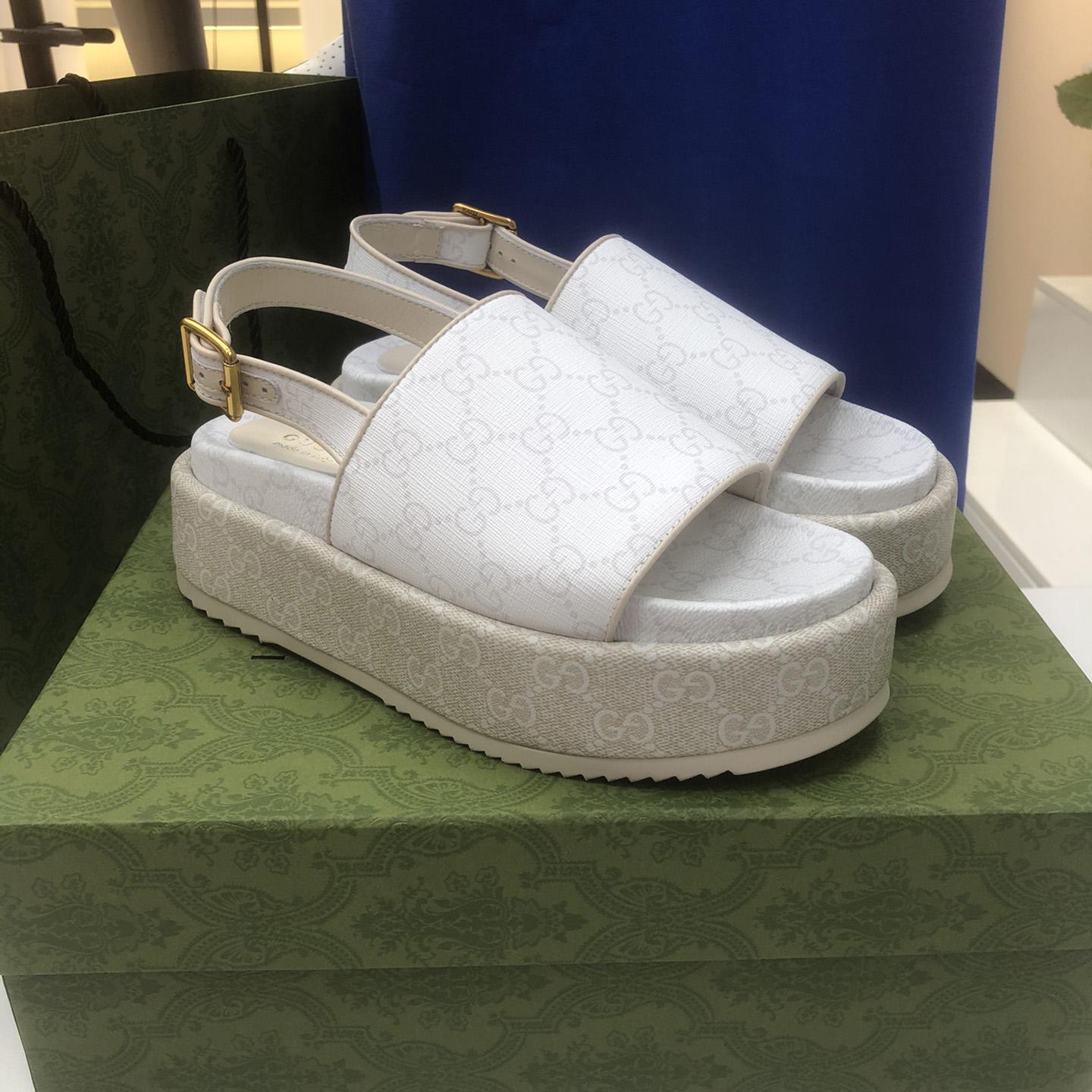 Gucci Women's Platform GG Sandal (50% Off Sale) xz716 - FashionPlug