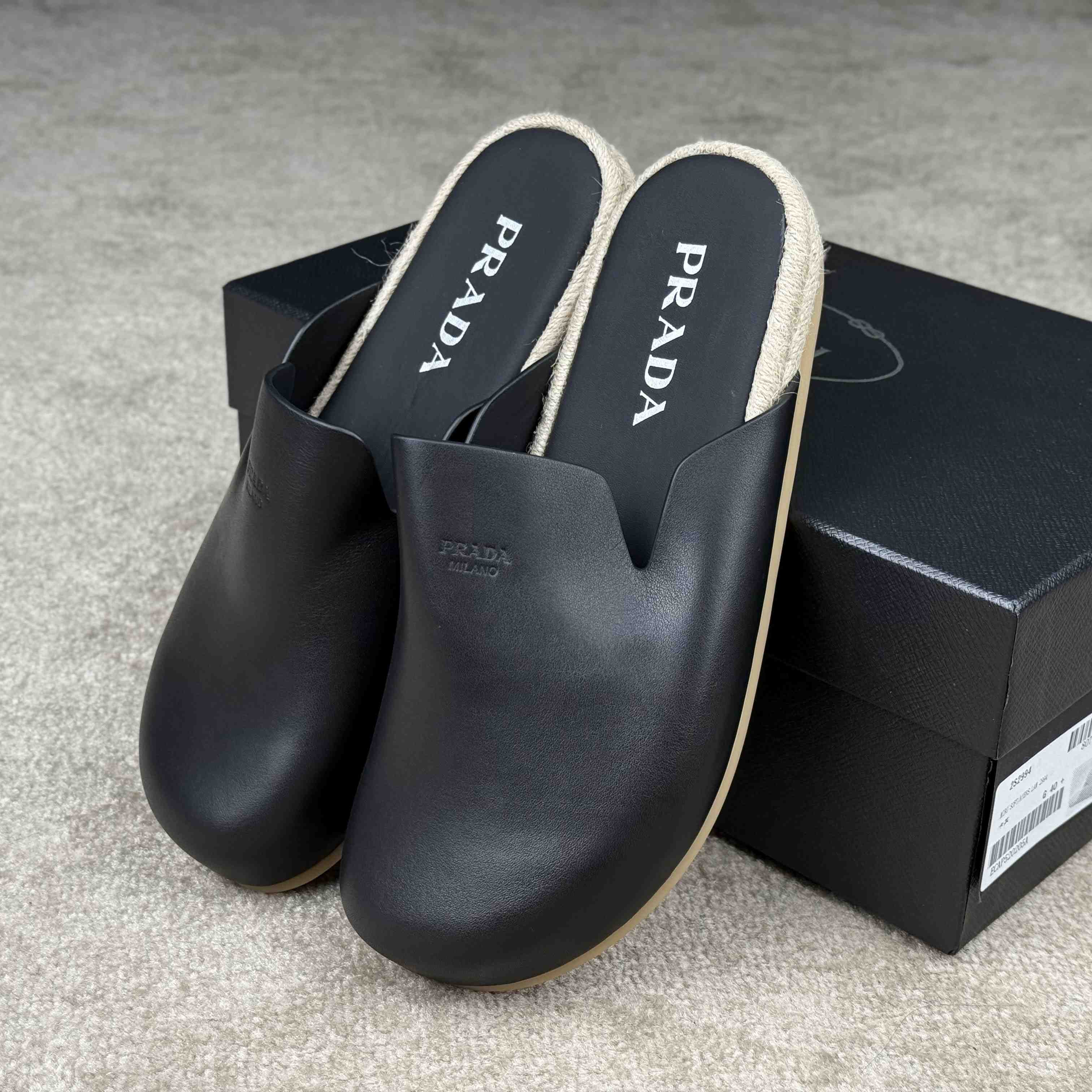 Prada Leather Mules - FashionPlug