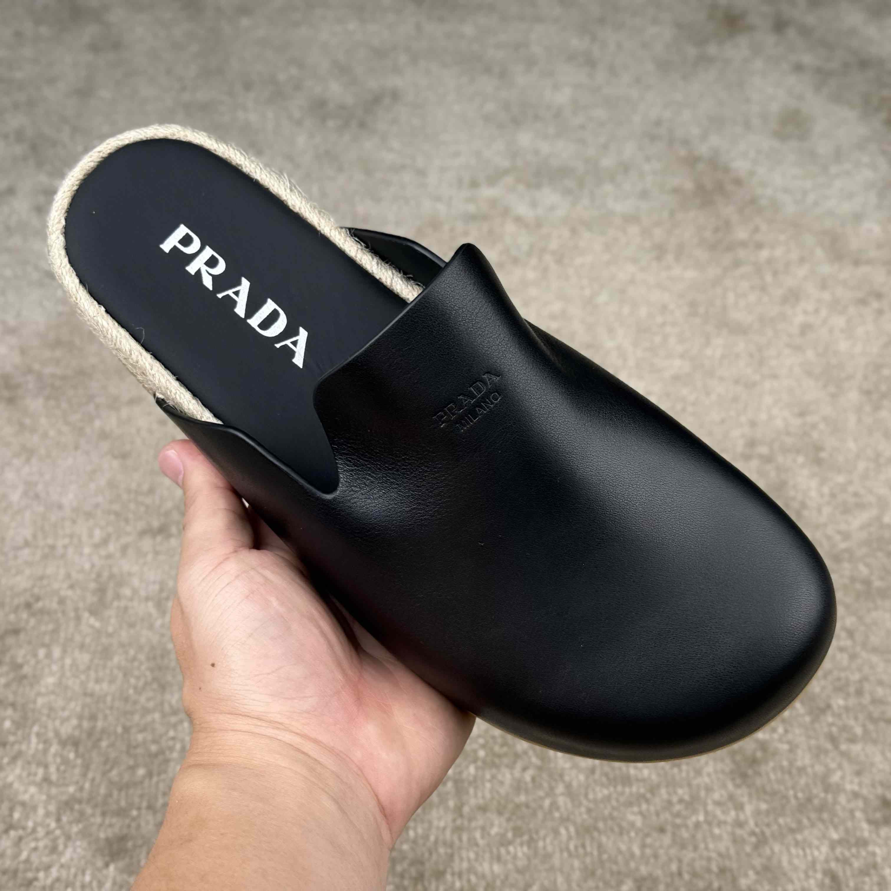 Prada Leather Mules - FashionPlug