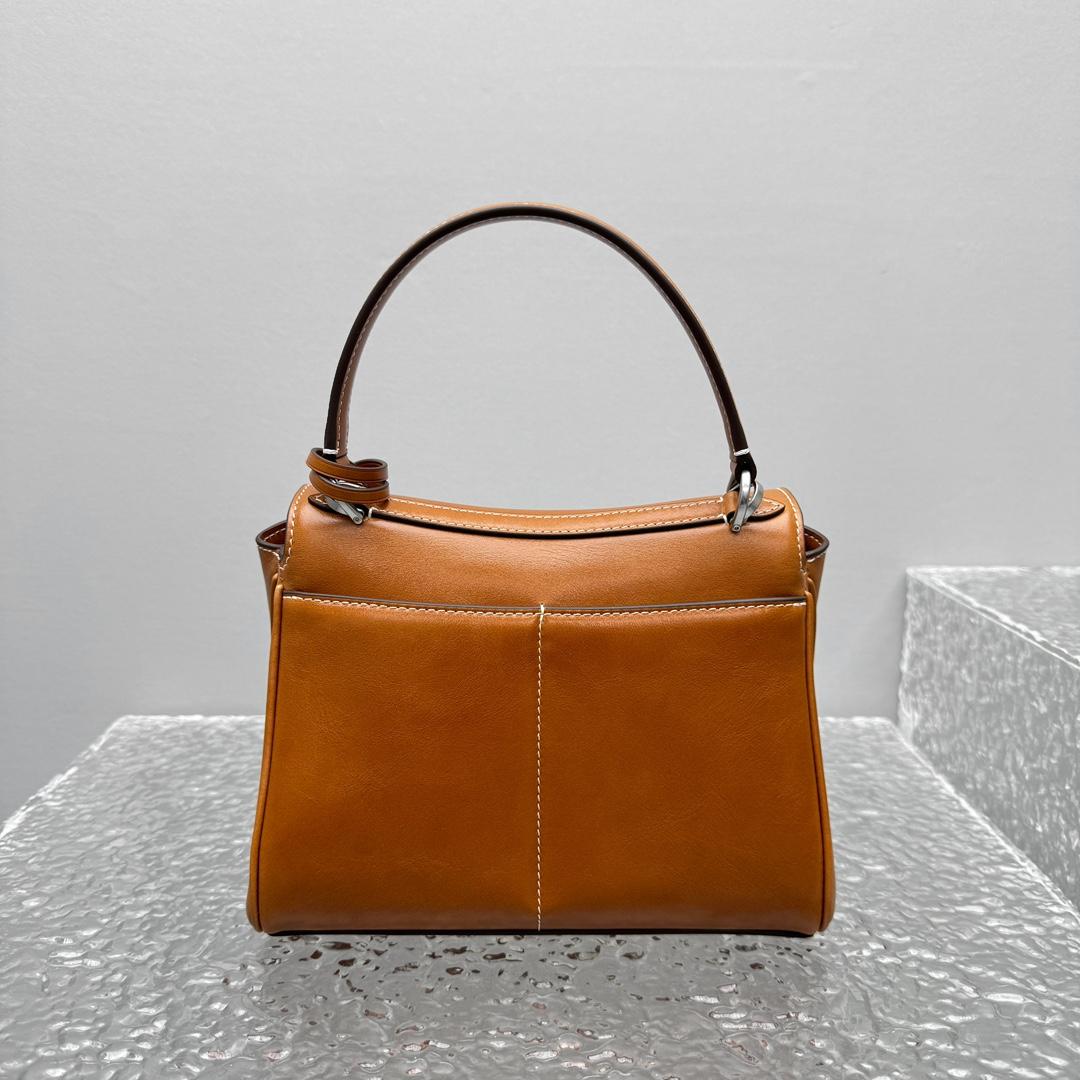 Balenciaga Rodeo Handbag Mini In Tan Cowboy - FashionPlug
