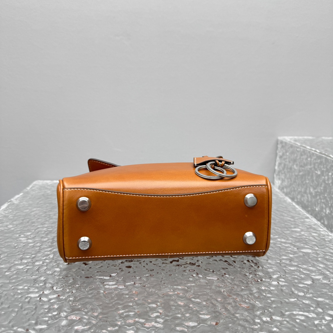 Balenciaga Rodeo Handbag Mini In Tan Cowboy - FashionPlug