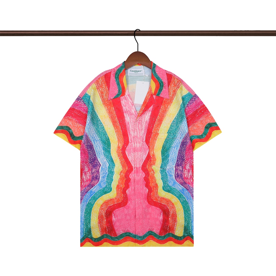 Casablanca Mind Vibrations Silk Shirt YF2016   (50% Off Sale) - FashionPlug