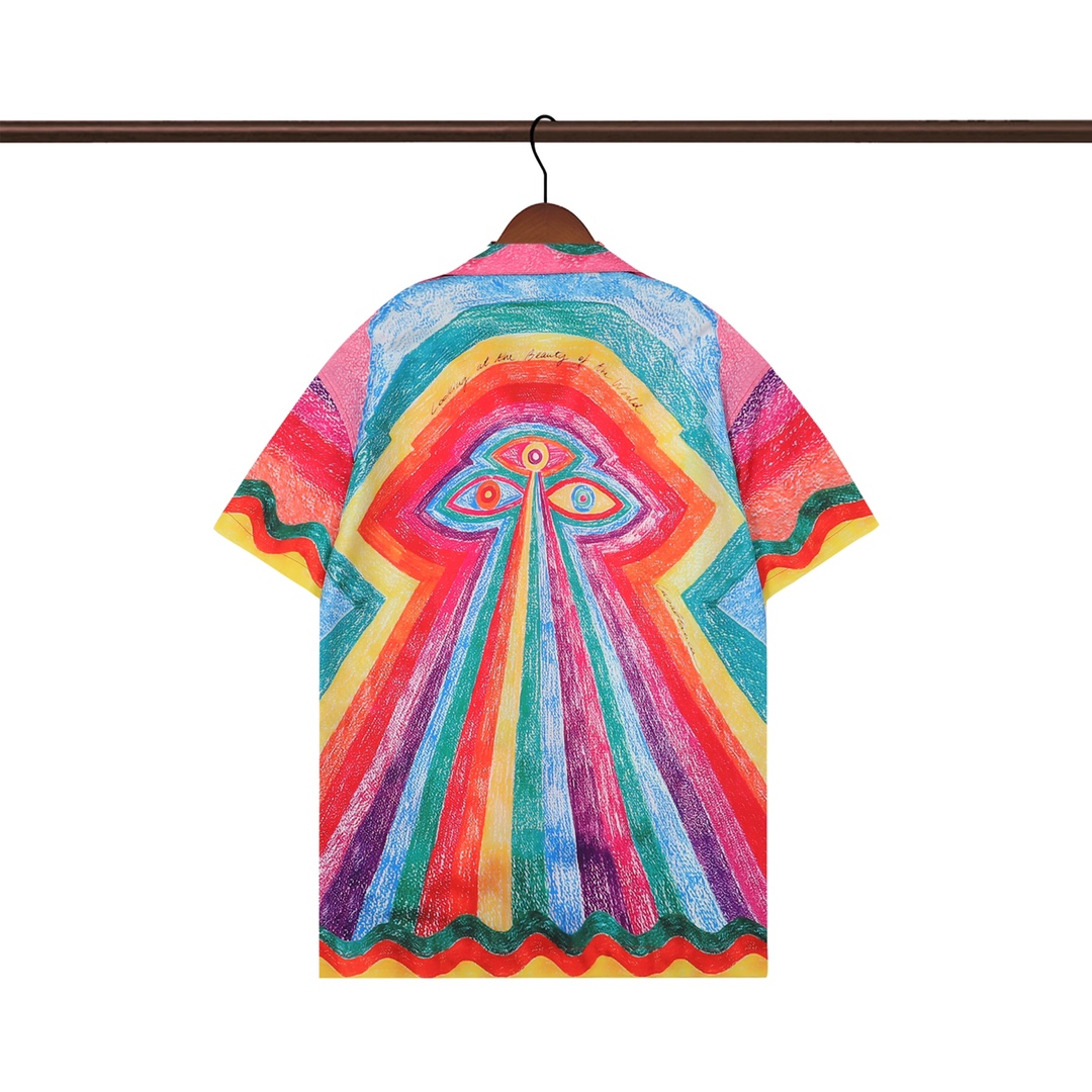 Casablanca Mind Vibrations Silk Shirt YF2016   (50% Off Sale) - FashionPlug