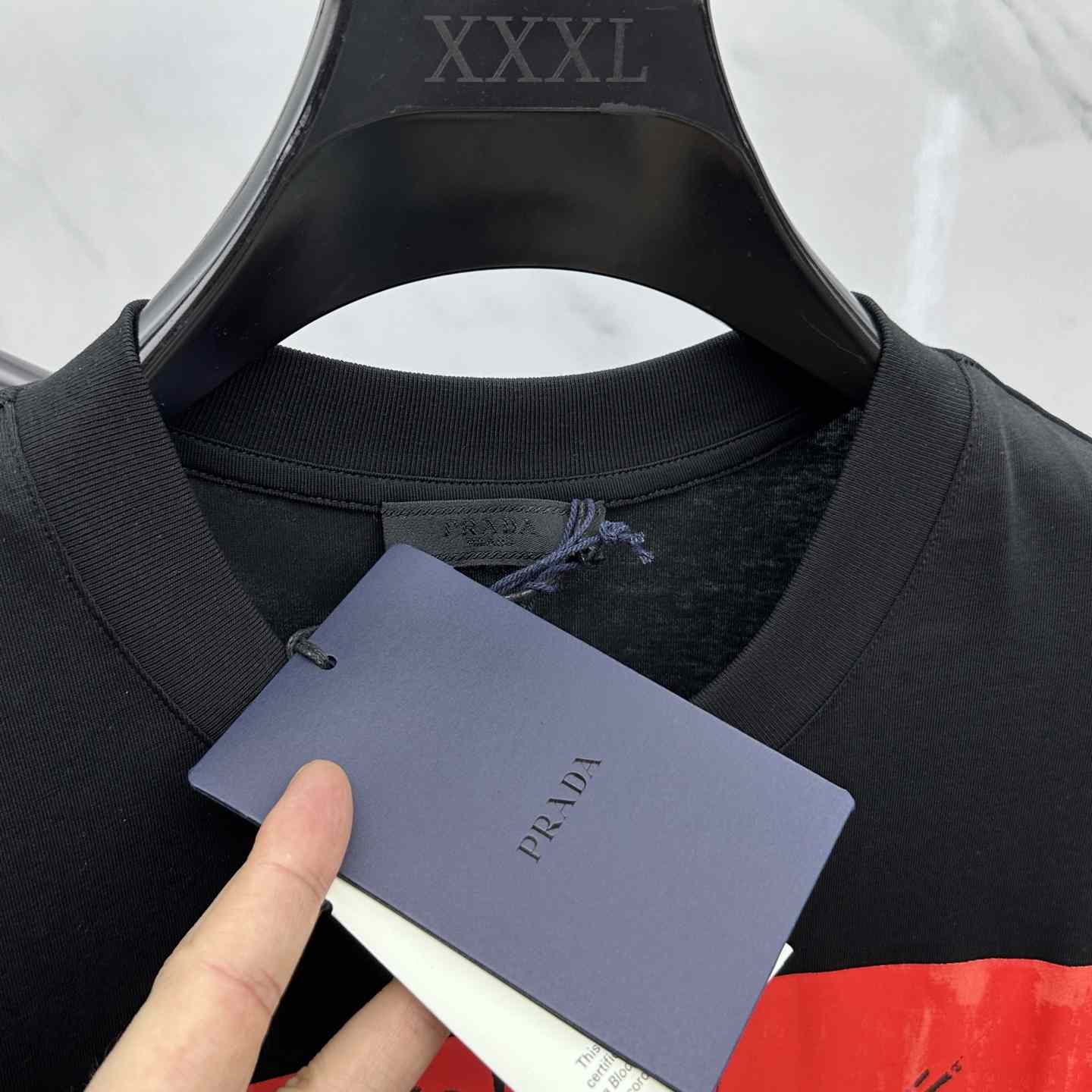 Prada Print Jersey T-shirt - FashionPlug