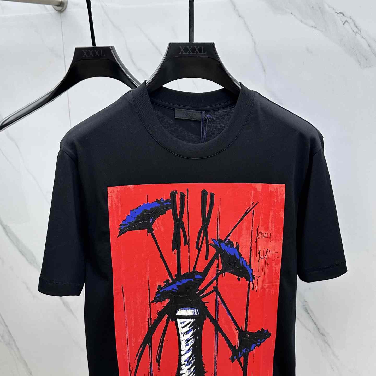 Prada Print Jersey T-shirt - FashionPlug