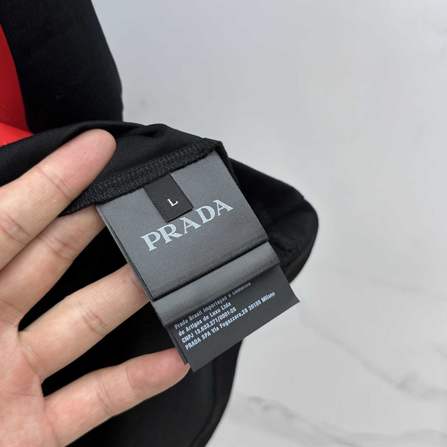Prada Print Jersey T-shirt - FashionPlug