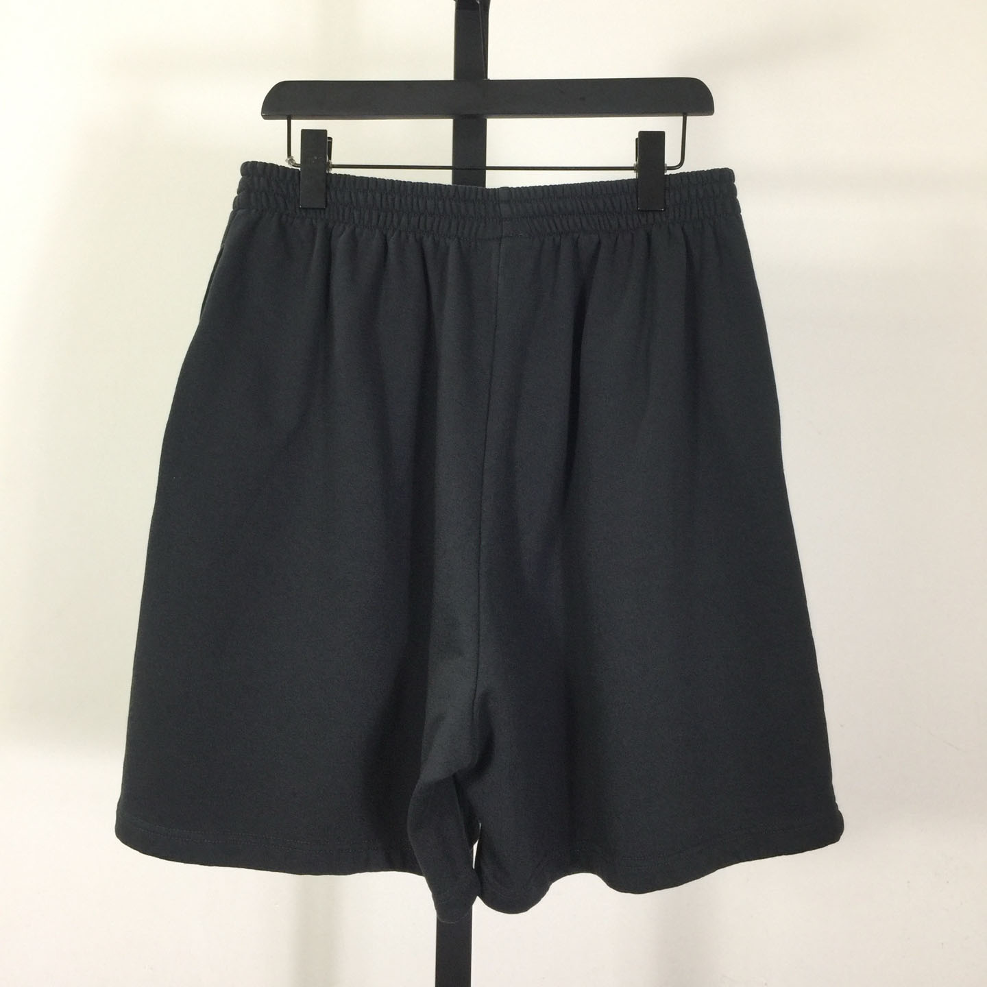 Balenciaga Uniform Merch Short In Faded Black Dry Fleece - FashionPlug