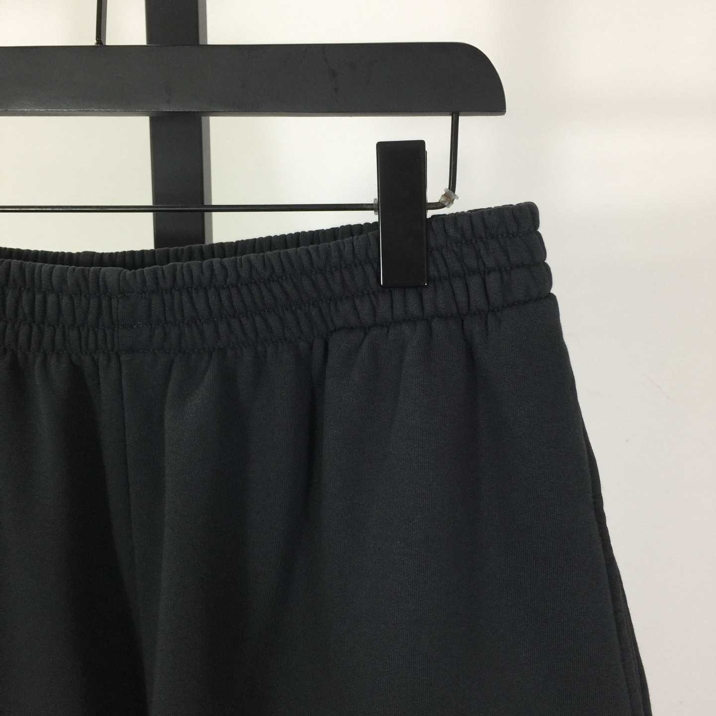 Balenciaga Uniform Merch Short In Faded Black Dry Fleece - FashionPlug