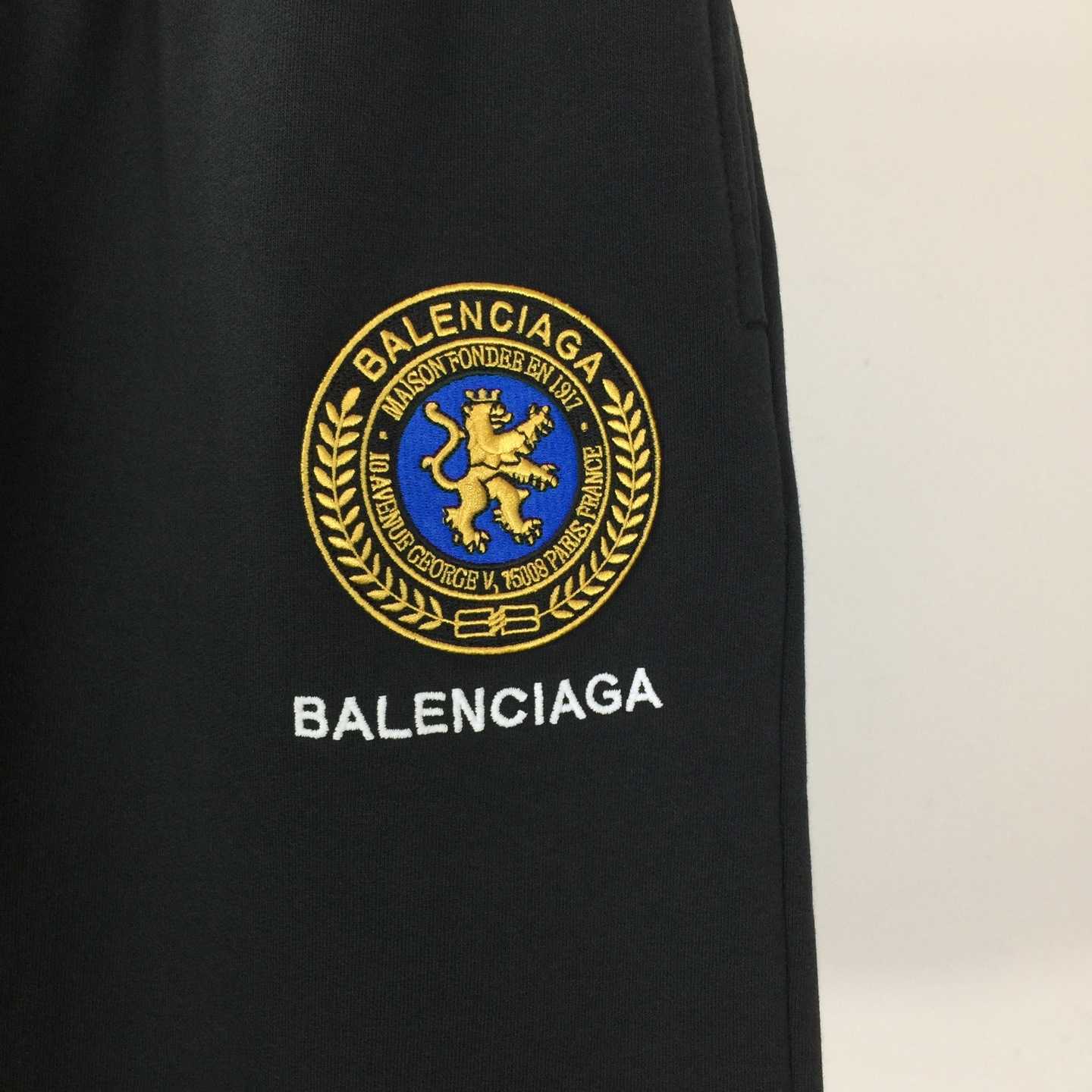 Balenciaga Uniform Merch Short In Faded Black Dry Fleece - FashionPlug