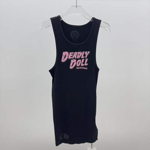 Chrome Hearts x Deadly Doll Tank Top Black/Pink  - FashionPlug