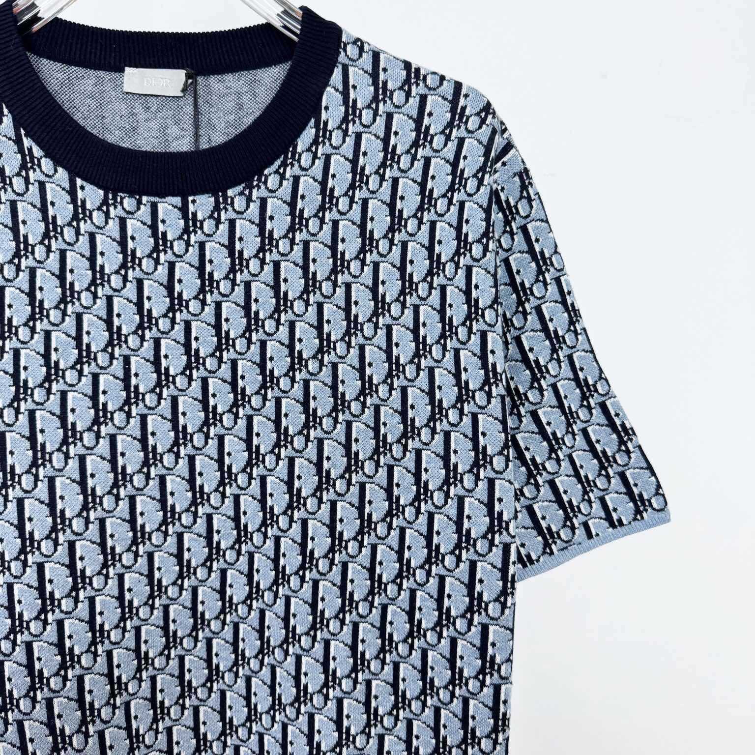 Dior Oblique T-Shirt, Relaxed Fit   - FashionPlug