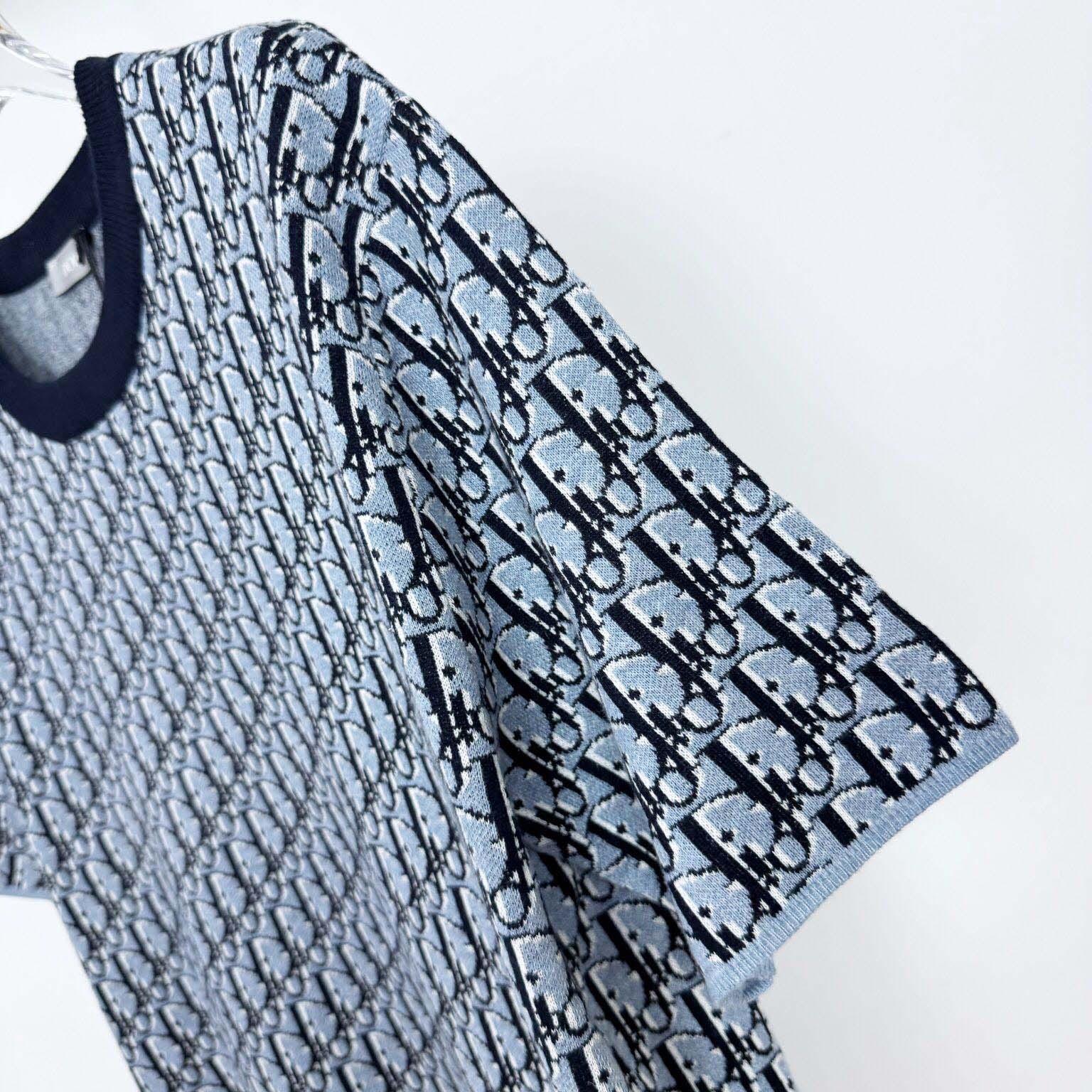 Dior Oblique T-Shirt, Relaxed Fit   - FashionPlug