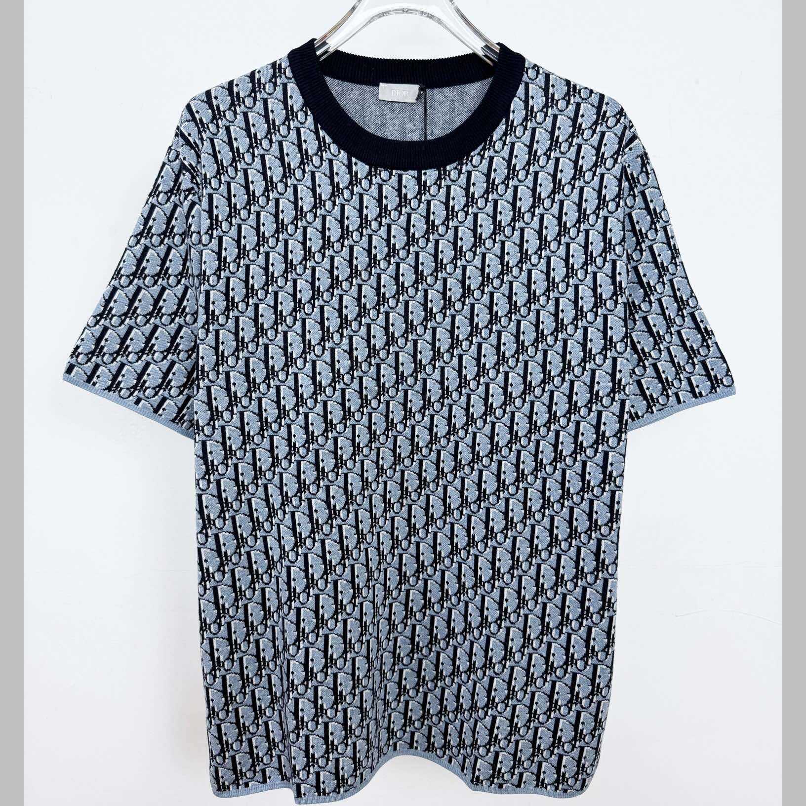 Dior Oblique T-Shirt, Relaxed Fit   - FashionPlug