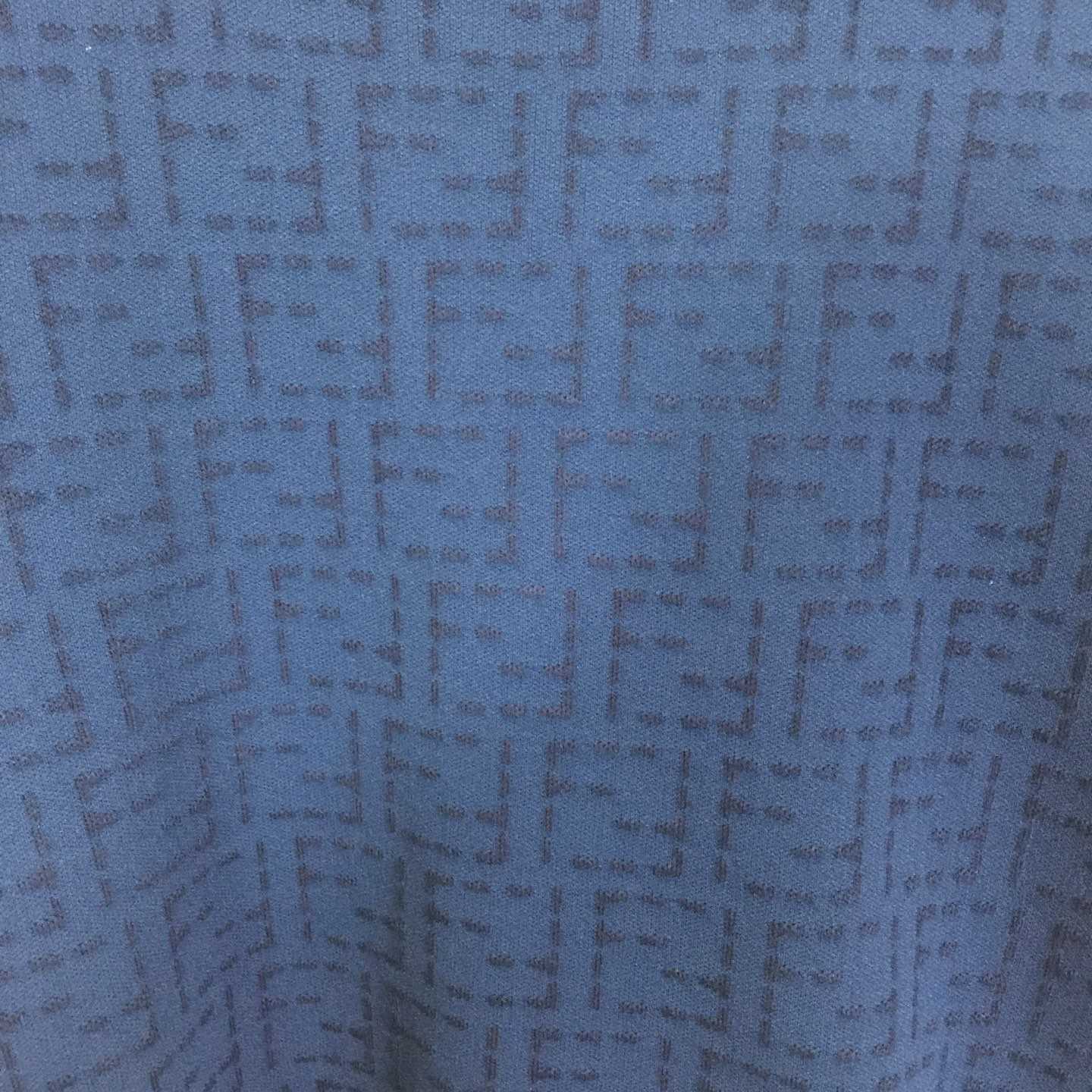 Fendi Blue Cotton FF Selleria Pullover - FashionPlug