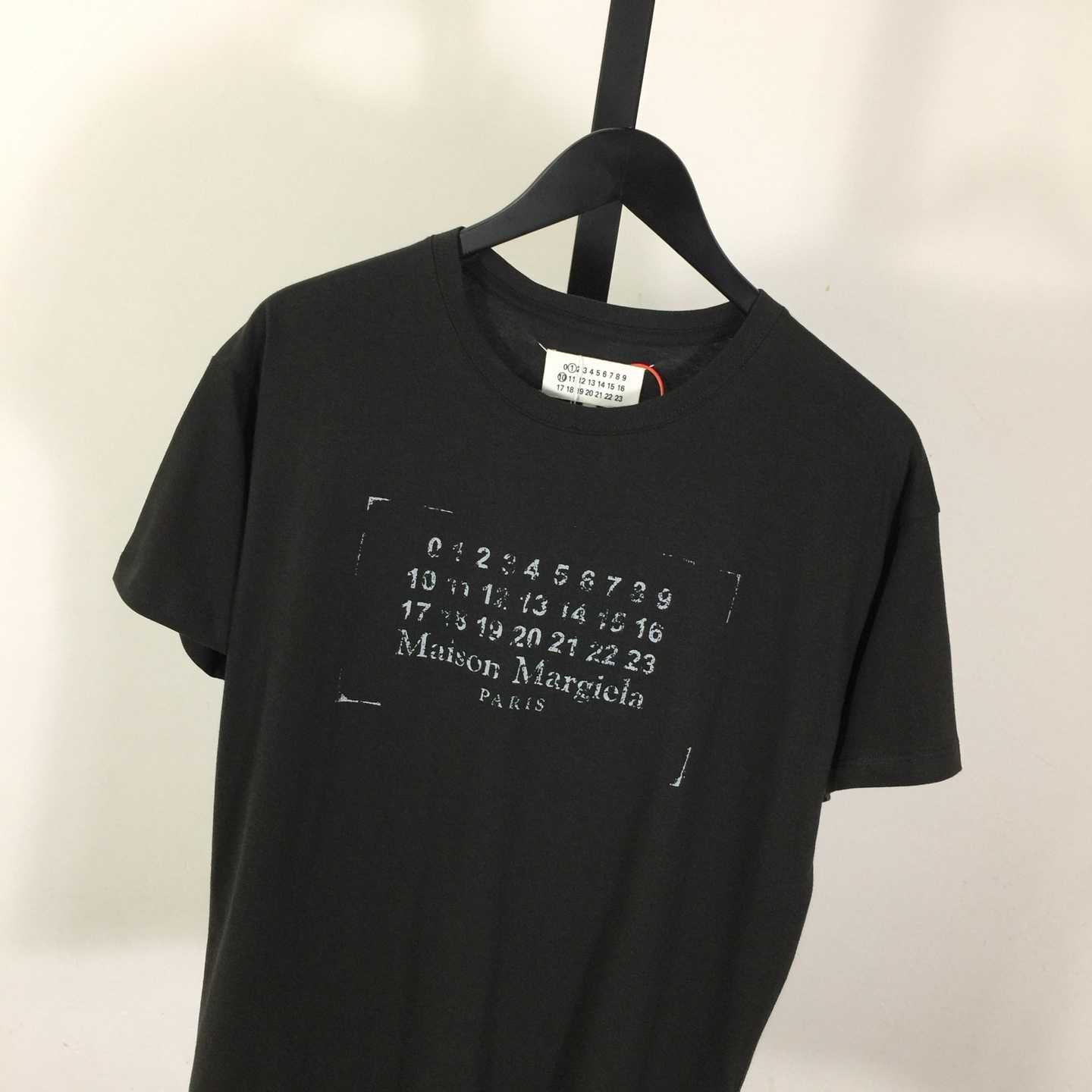 Maison Margiela Printed cotton-jersey T-shirt - FashionPlug