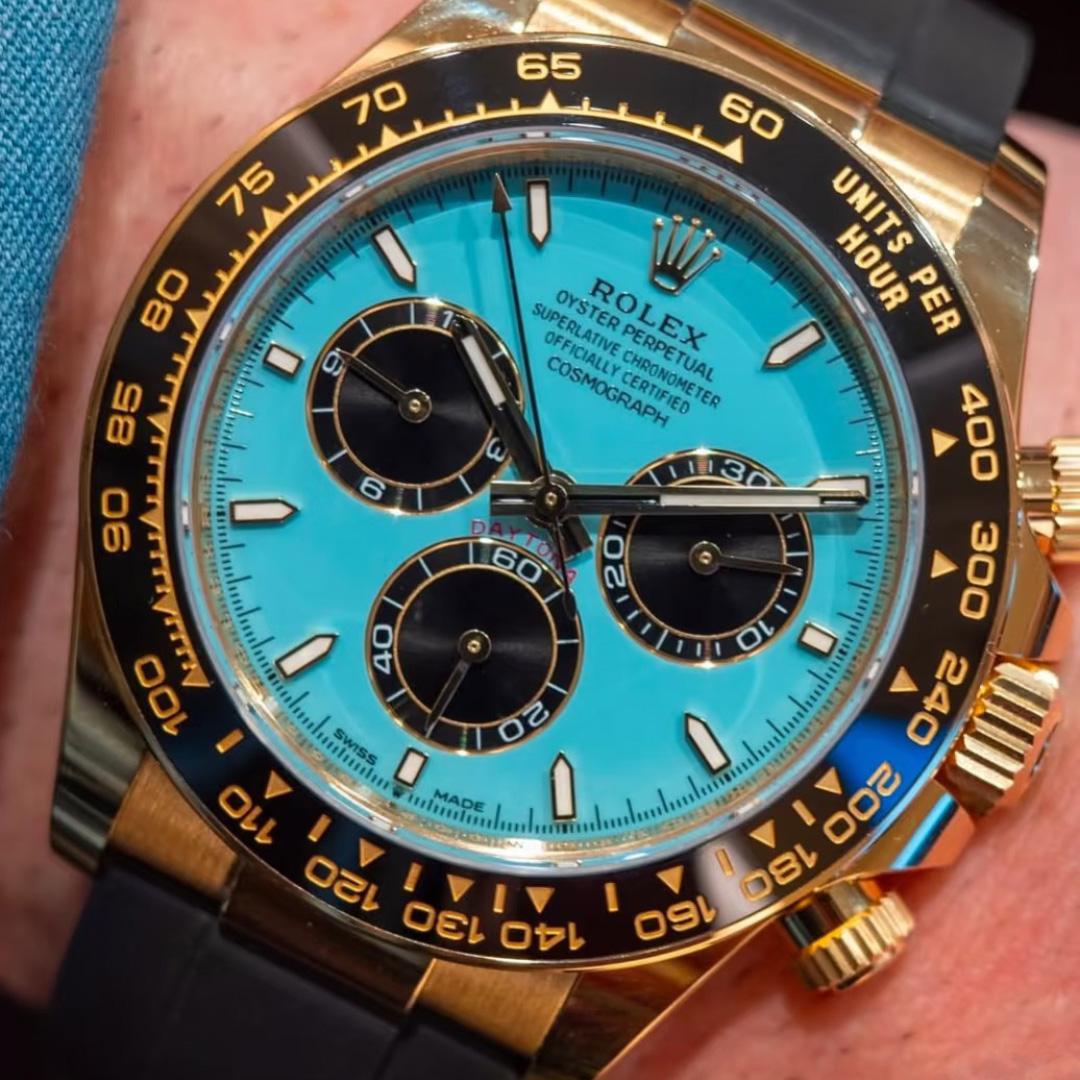 Rolex Daytona Tiffany Blue New Release 18K Yellow Gold   - FashionPlug