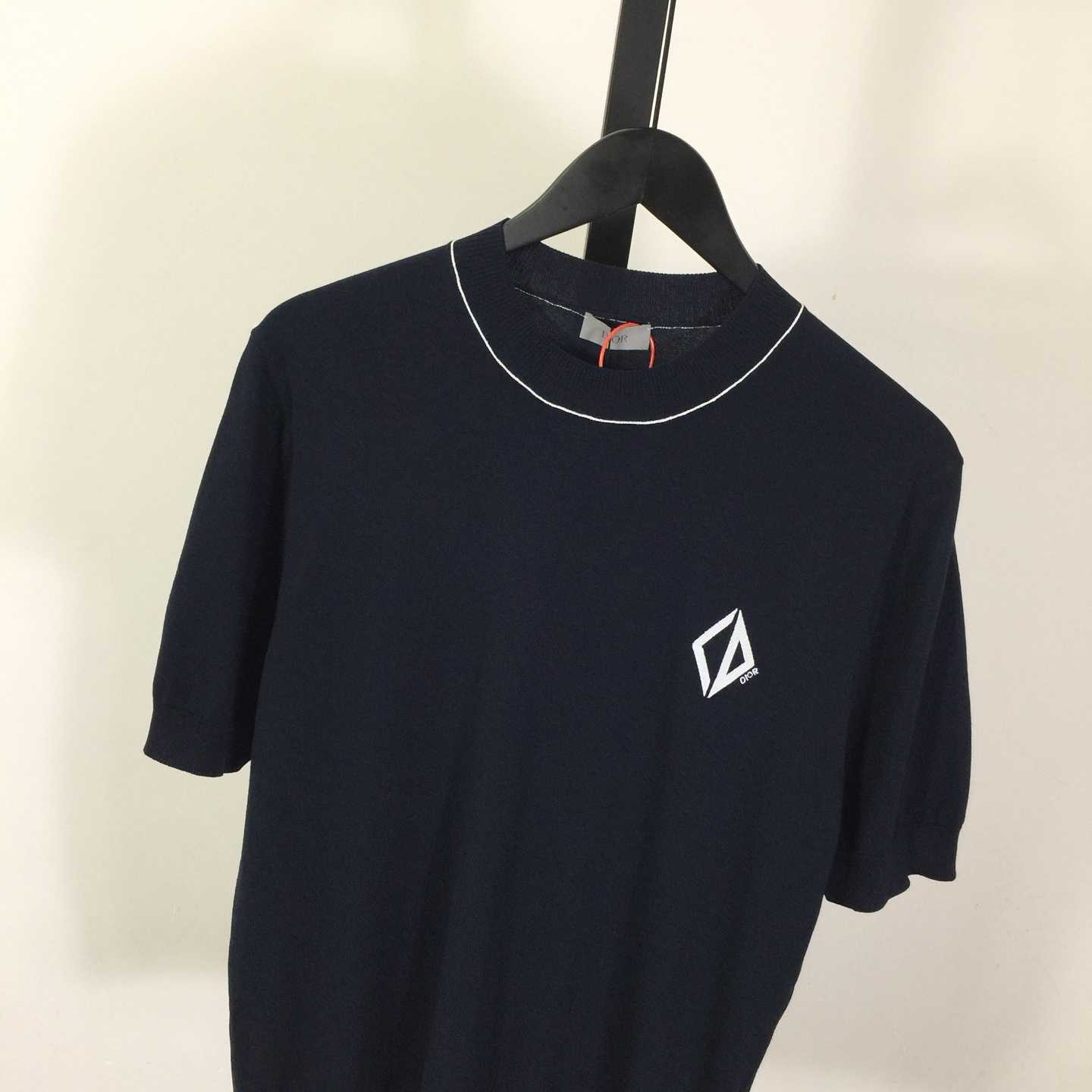 Dior CD Diamond Short-Sleeved Sweater  - FashionPlug