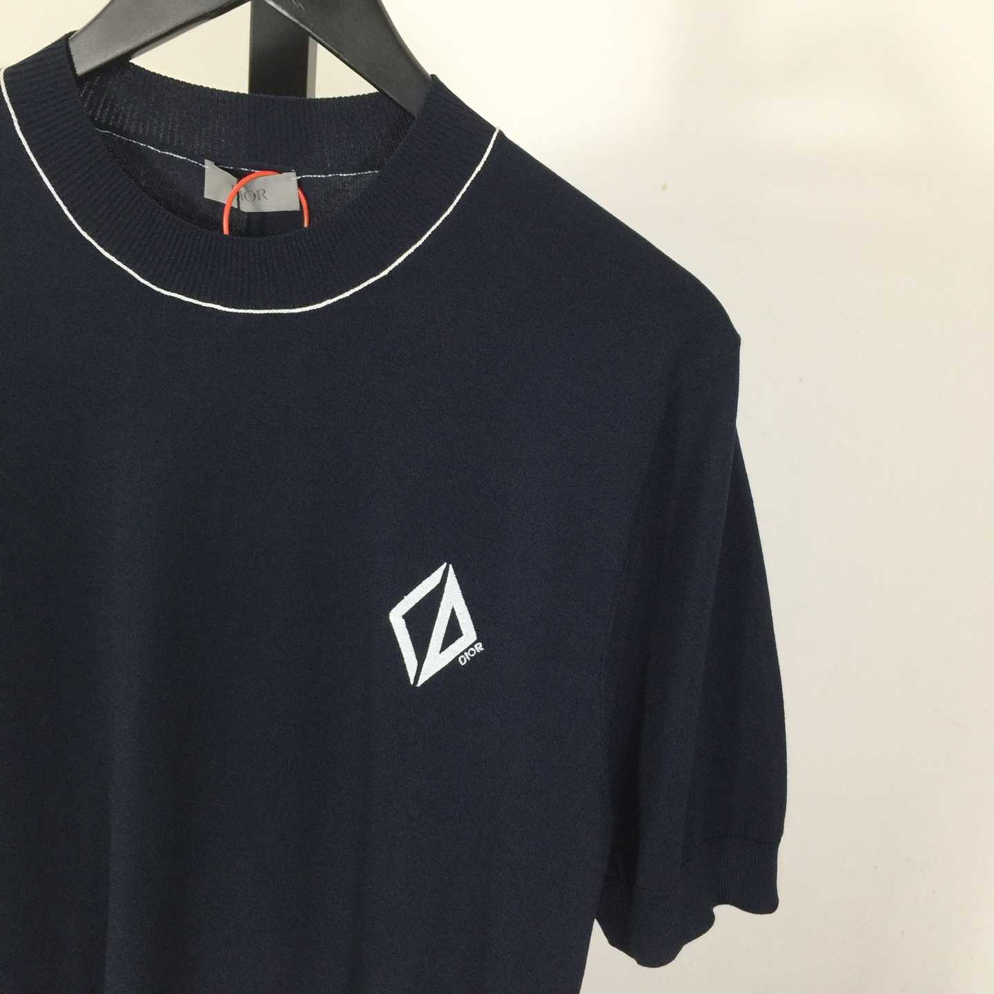 Dior CD Diamond Short-Sleeved Sweater  - FashionPlug