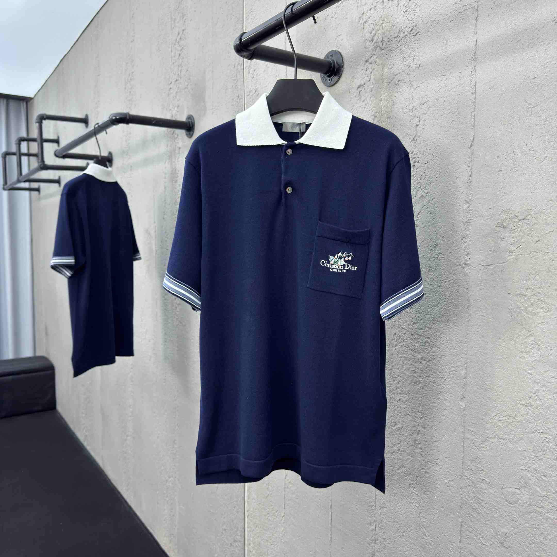 Christian Dior Couture Lily of the Valley Polo Shirt  - FashionPlug
