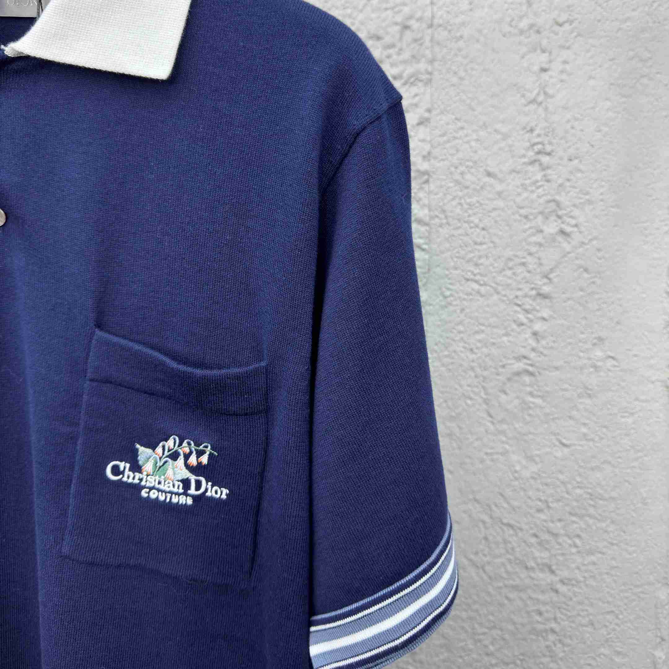 Christian Dior Couture Lily of the Valley Polo Shirt  - FashionPlug