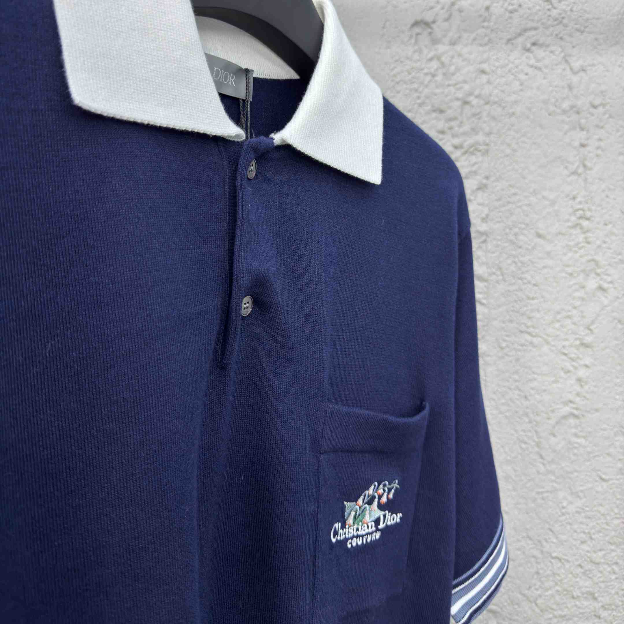 Christian Dior Couture Lily of the Valley Polo Shirt  - FashionPlug