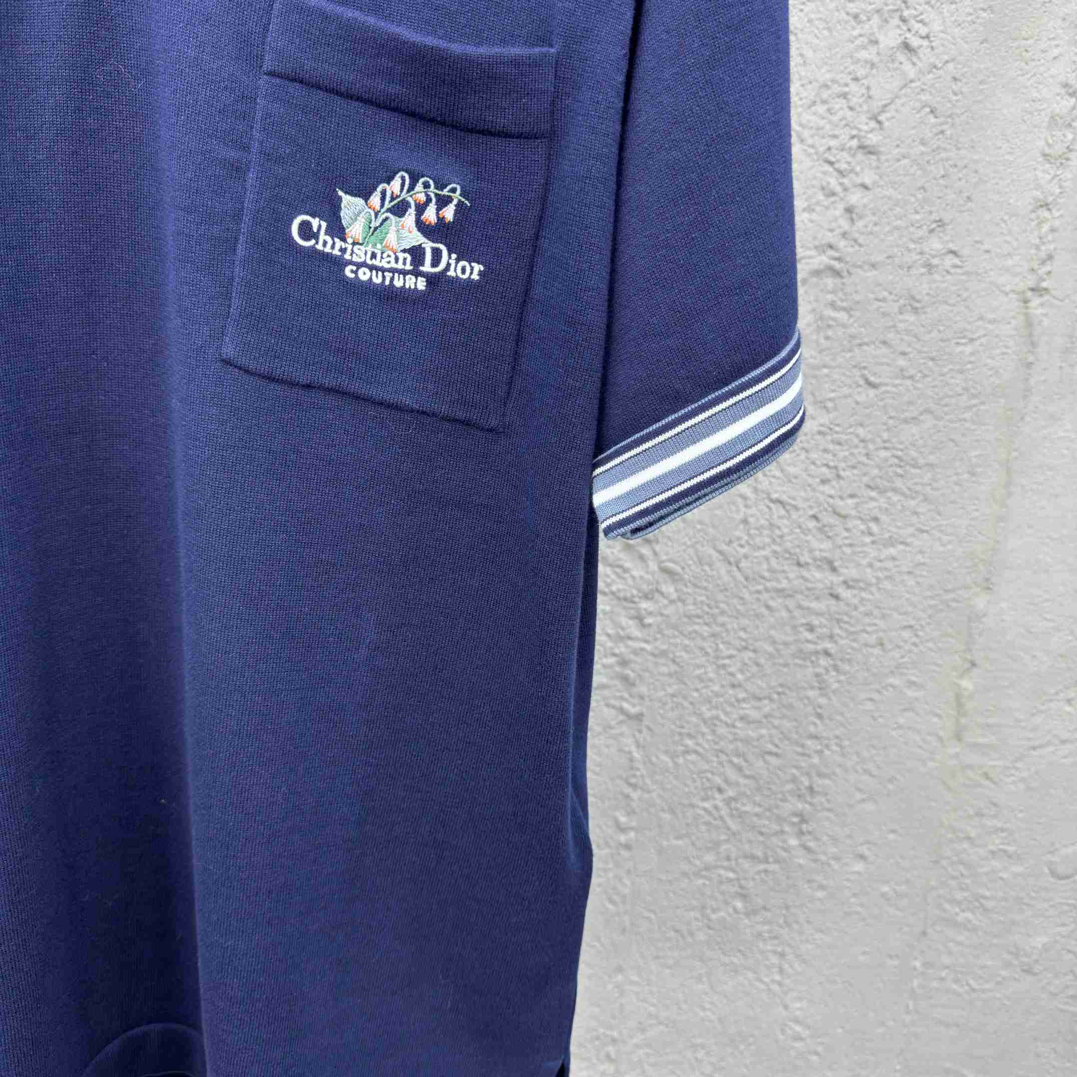 Christian Dior Couture Lily of the Valley Polo Shirt  - FashionPlug