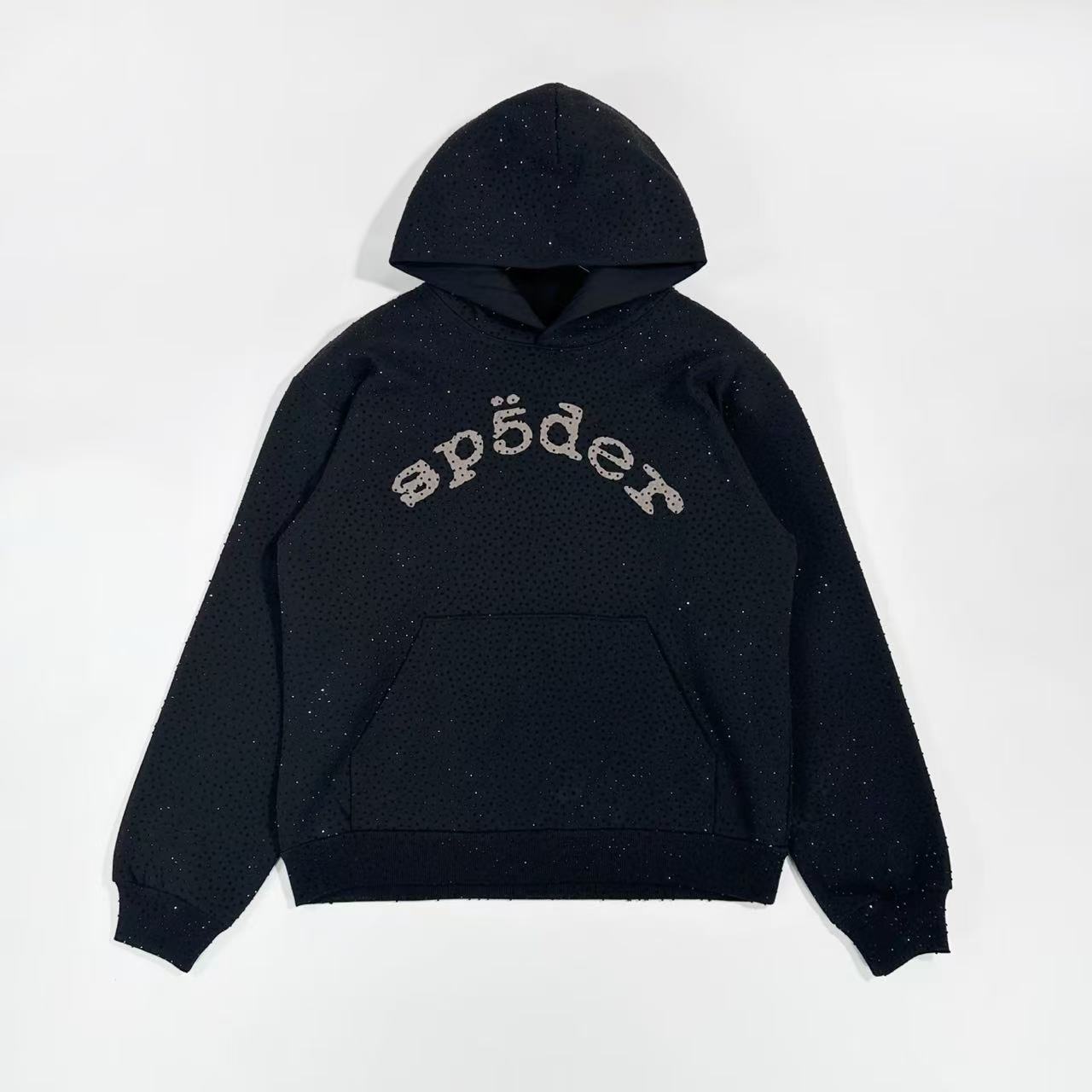 Sp5der Black VVS Hoodie - FashionPlug