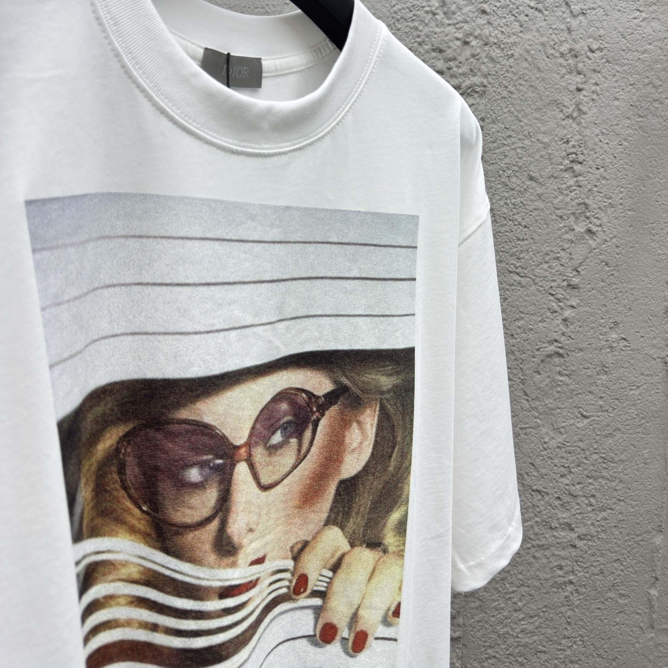Dior Heritage Printed T-Shirt, Regular Fit    - FashionPlug