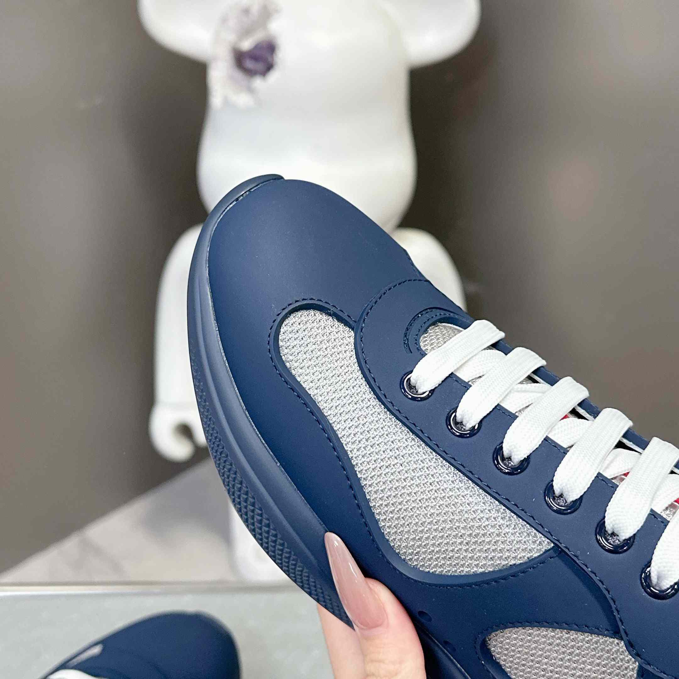 Prada America's Cup Soft Rubber And Bike Fabric Sneakers - FashionPlug