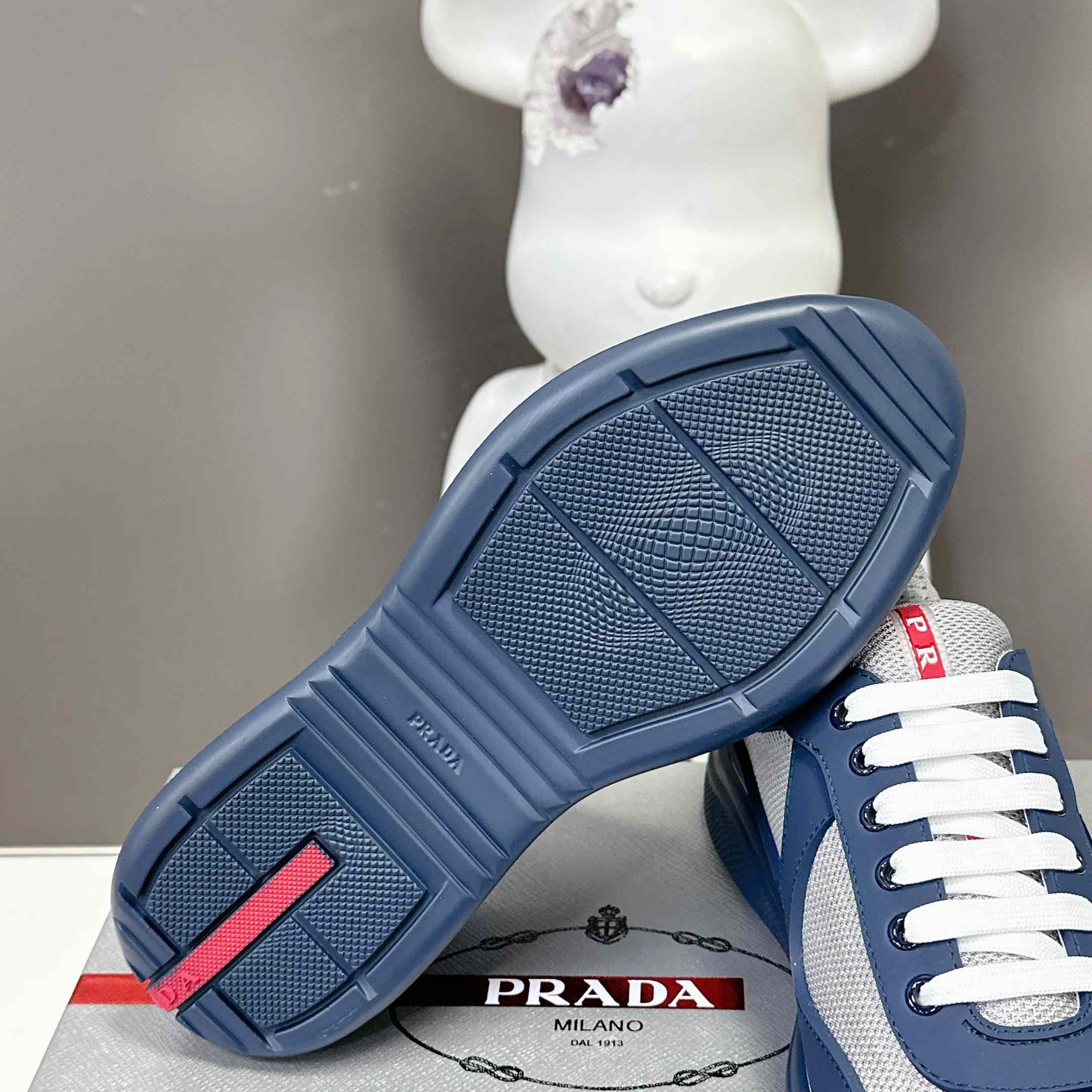 Prada America's Cup Soft Rubber And Bike Fabric Sneakers - FashionPlug