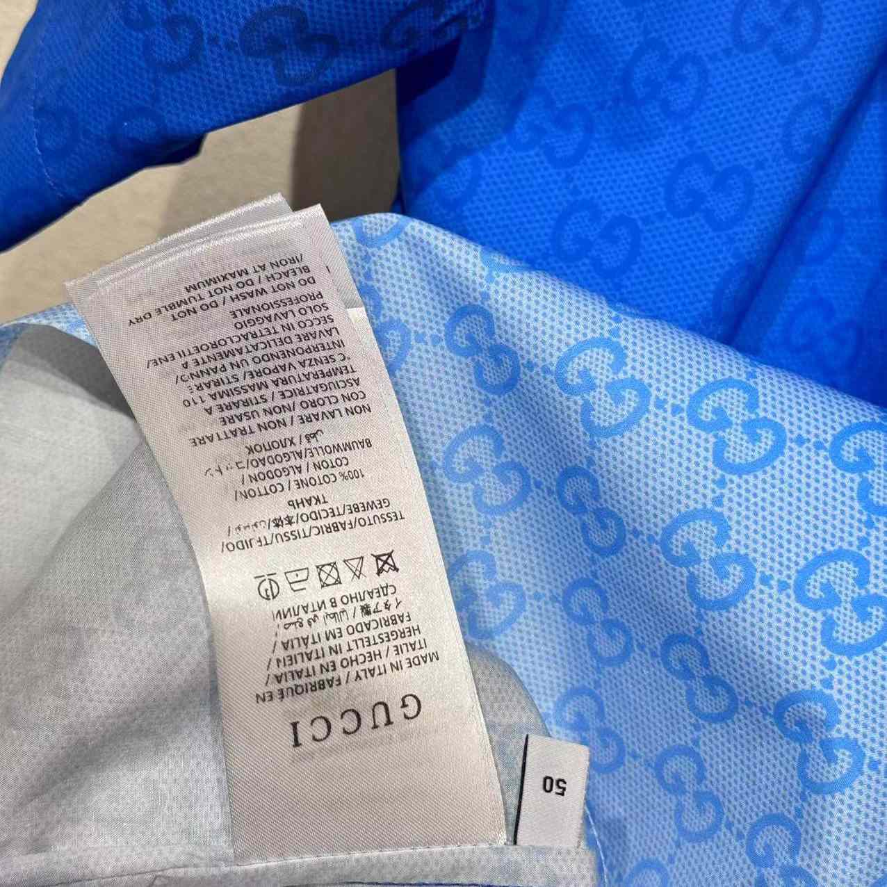 Gucci Printed Cotton Poplin Bowling Shirt - FashionPlug