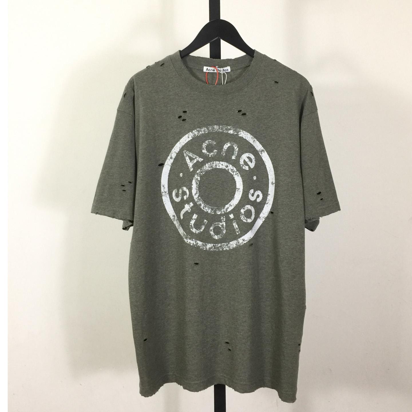 Acne Studios Relaxed Fit Logo T-shirt - FashionPlug
