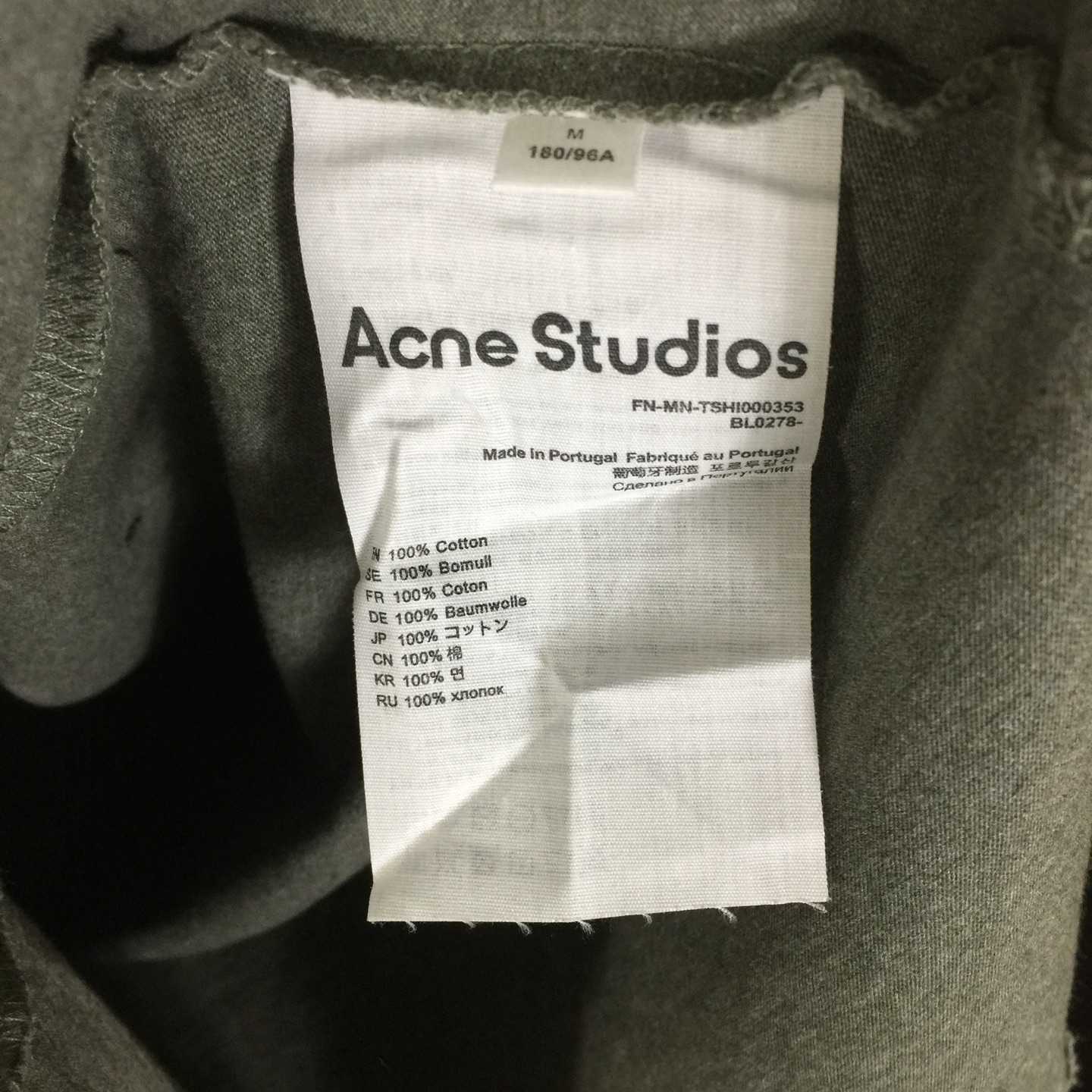 Acne Studios Relaxed Fit Logo T-shirt - FashionPlug