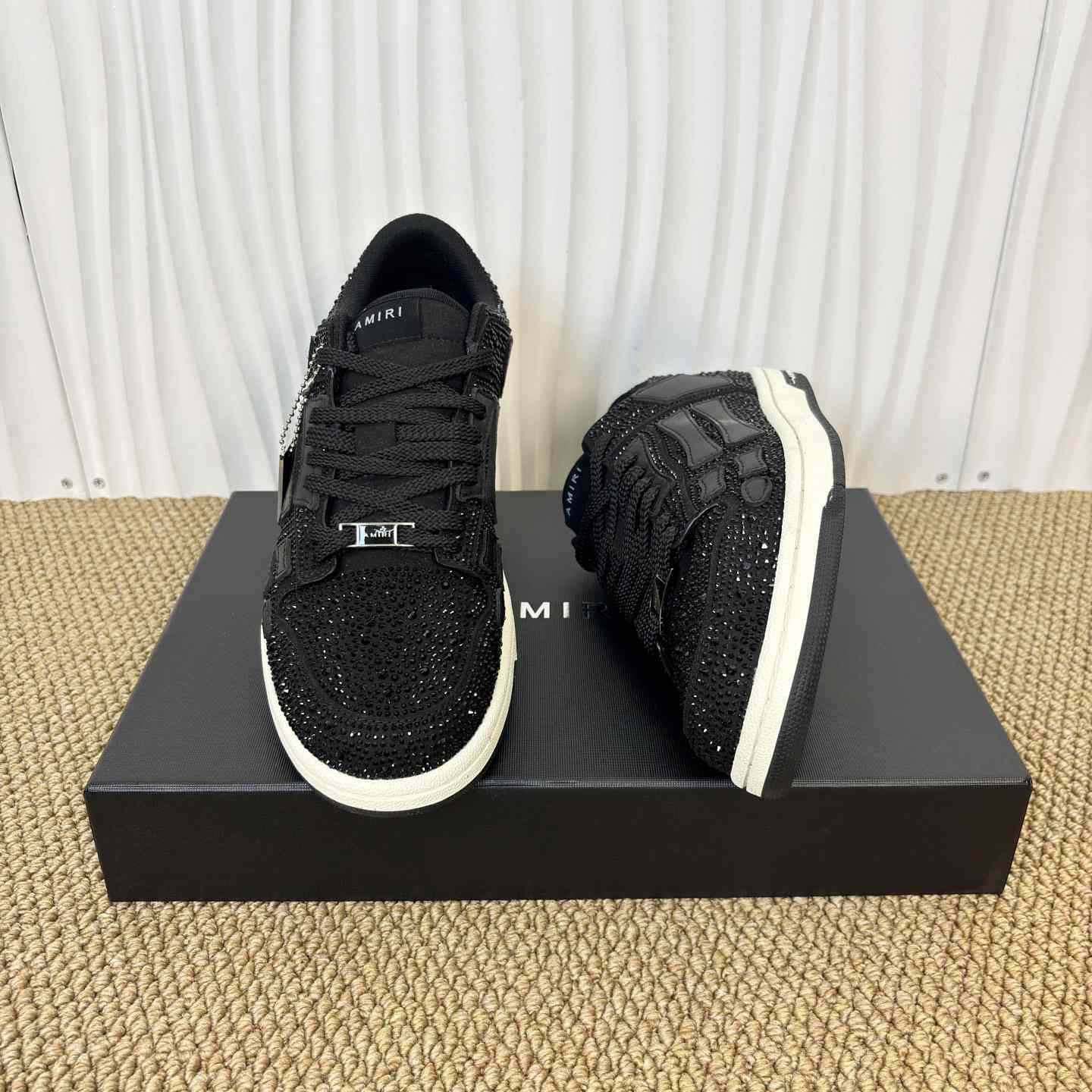 Amiri Crystal Skel-top Low Sneaker - FashionPlug