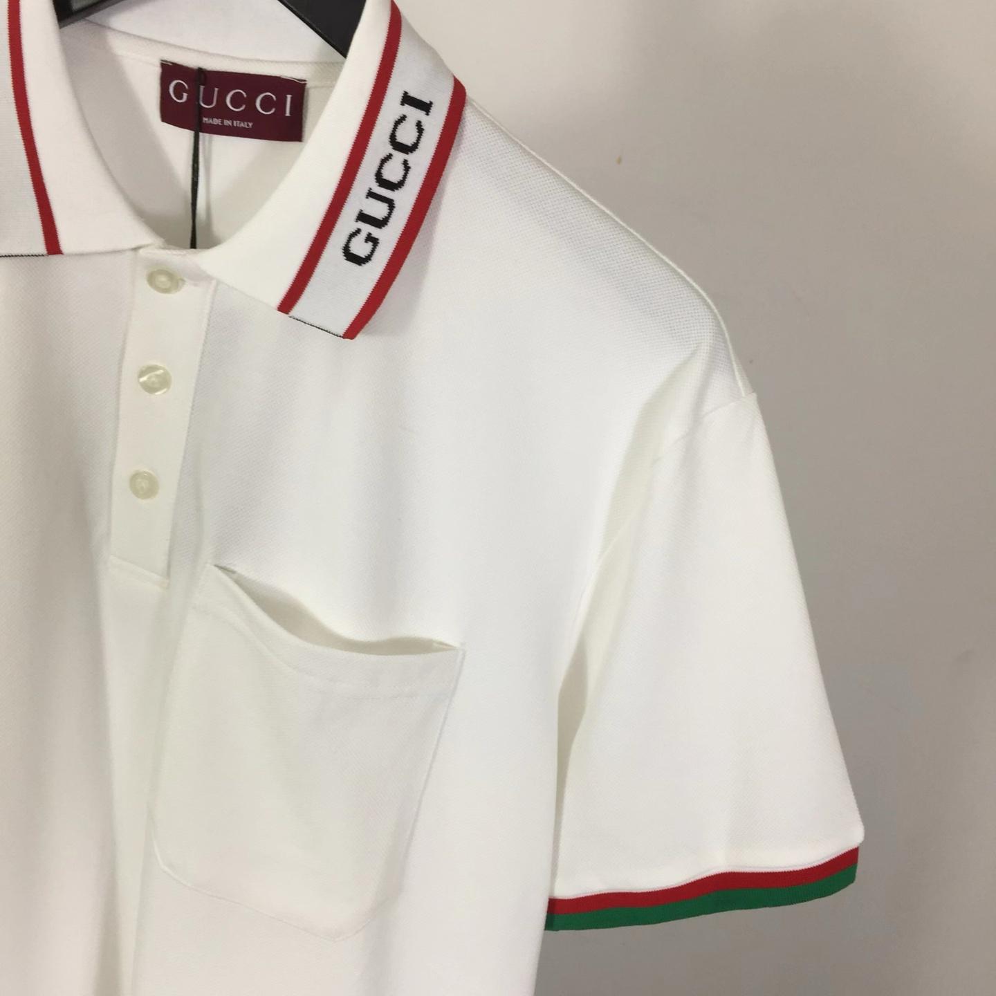 Gucci Cotton Piquet Polo Shirt - FashionPlug