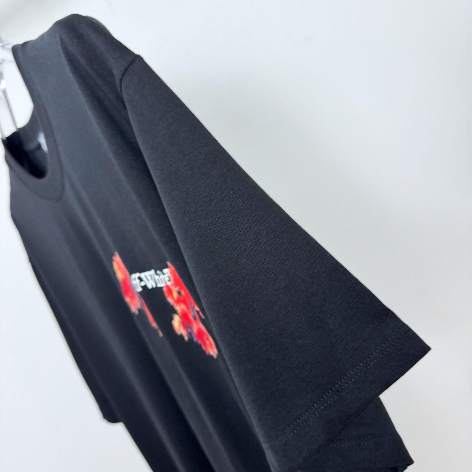 Off-White Arrow-Print T-shirt Black - FashionPlug