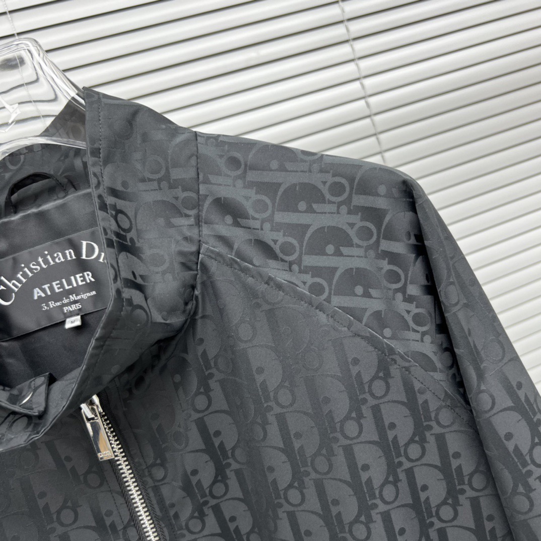 Dior Oblique Jacquard Bomber Jacket  - FashionPlug
