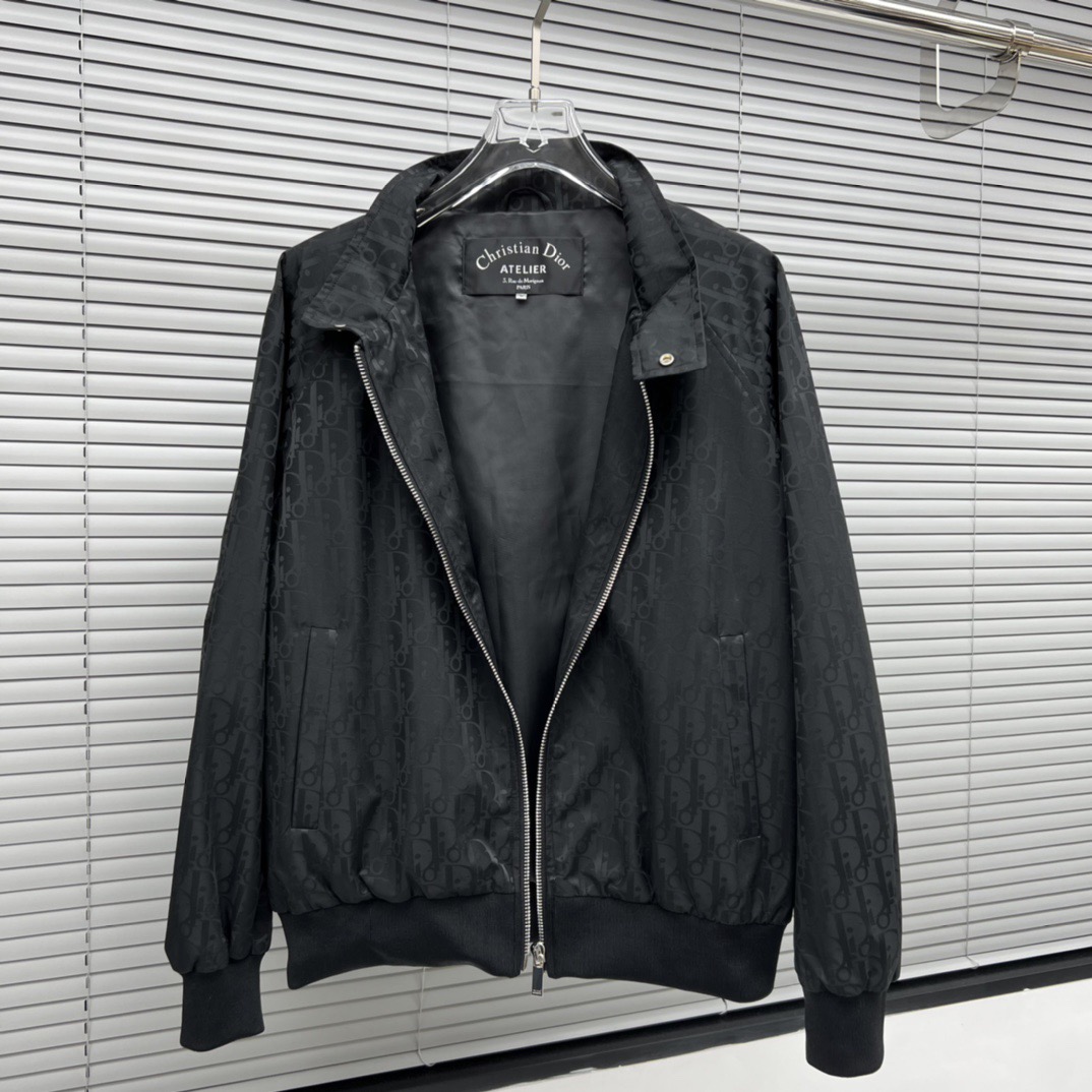 Dior Oblique Jacquard Bomber Jacket  - FashionPlug