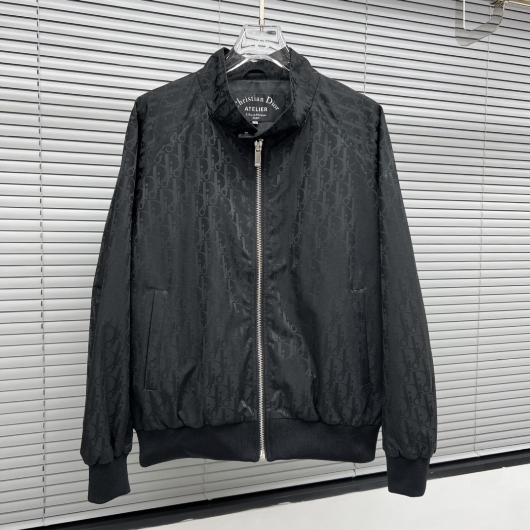 Dior Oblique Jacquard Bomber Jacket  - FashionPlug